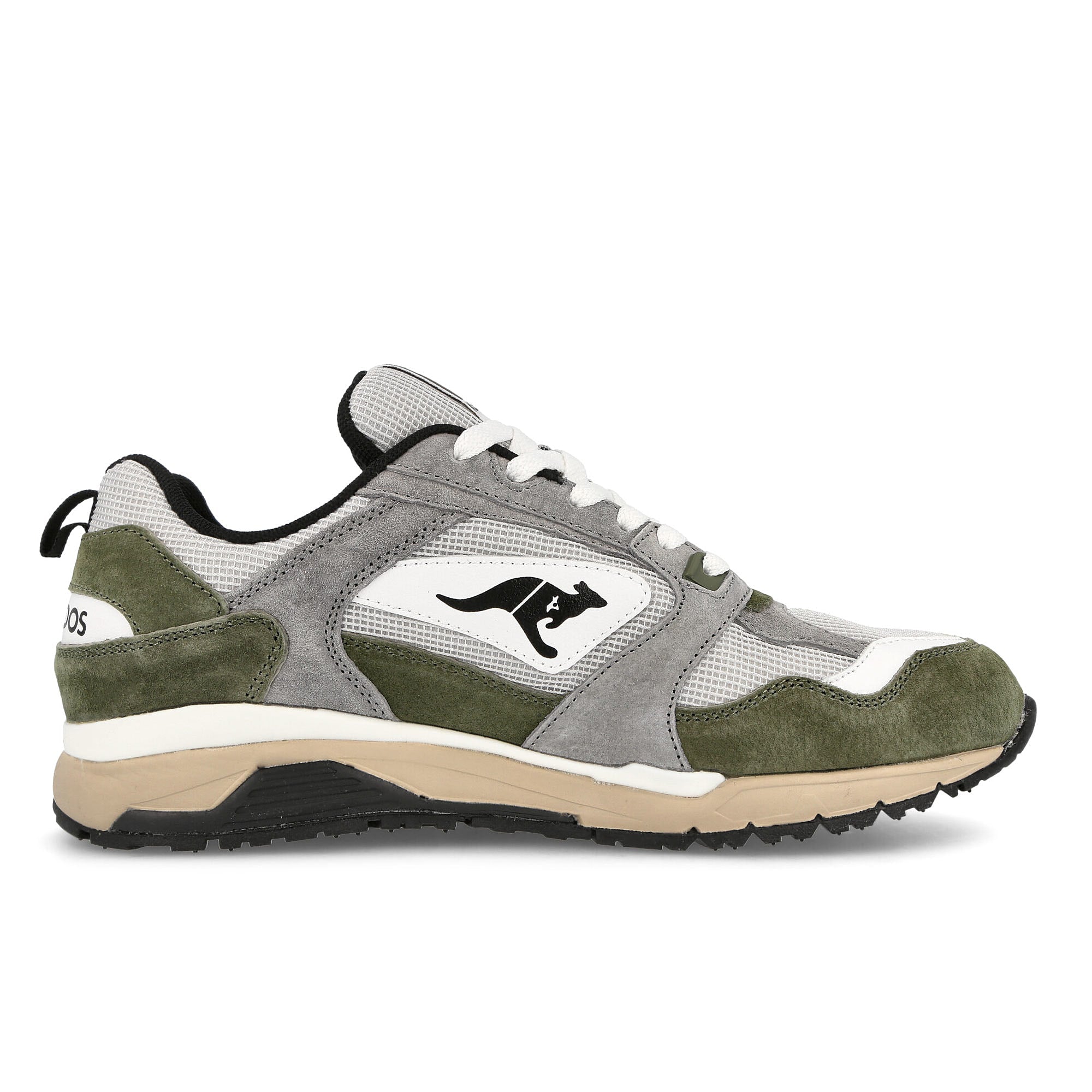KangaROOS Exo II Ultimate Olive-Vapor Grey Low Top Sneakers Silhouette | Overkill