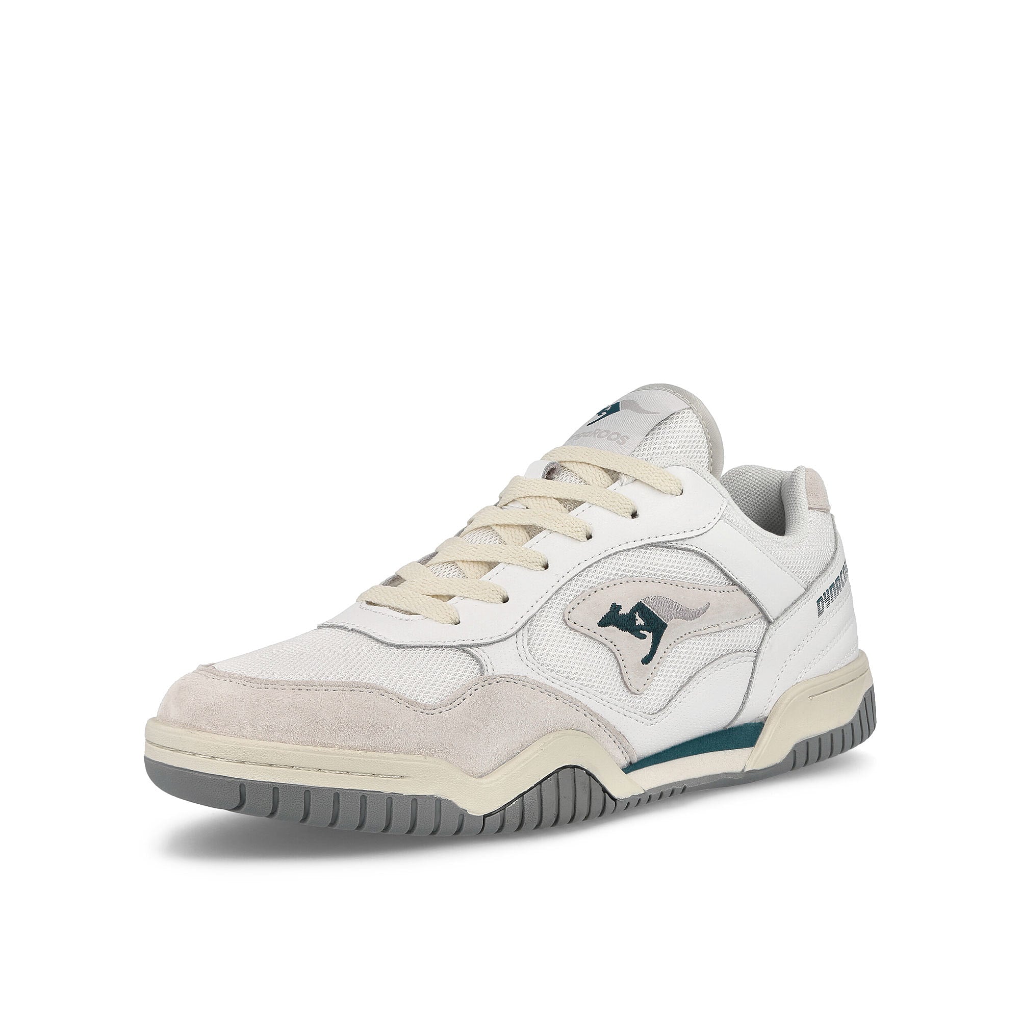 KangaROOS Net OG White-Dark Navy Low Top Sneakers Close Up | Overkill