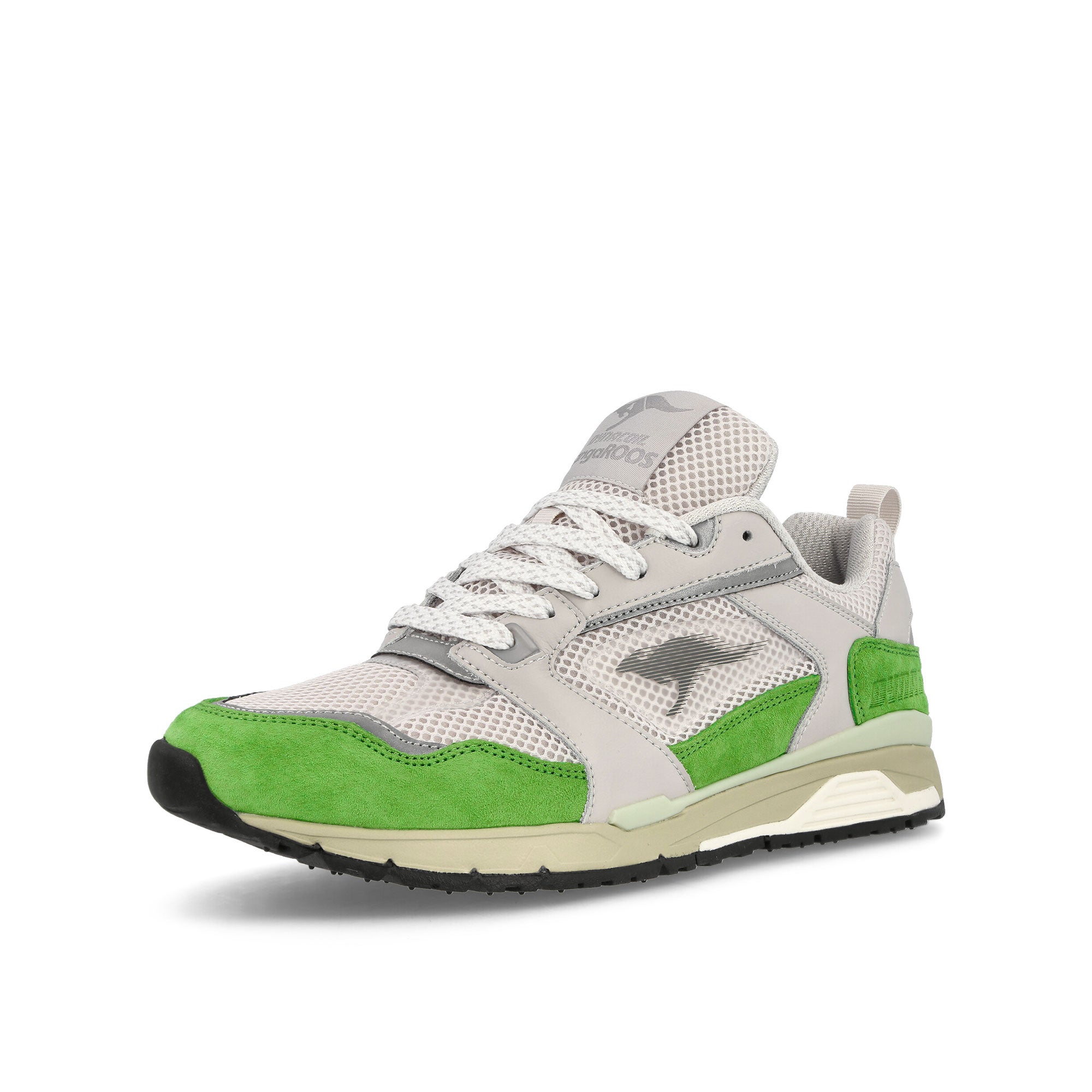 KangaROOS Exo II Ultimate Y2K Green-White Low Top Sneakers Close Up | Overkill