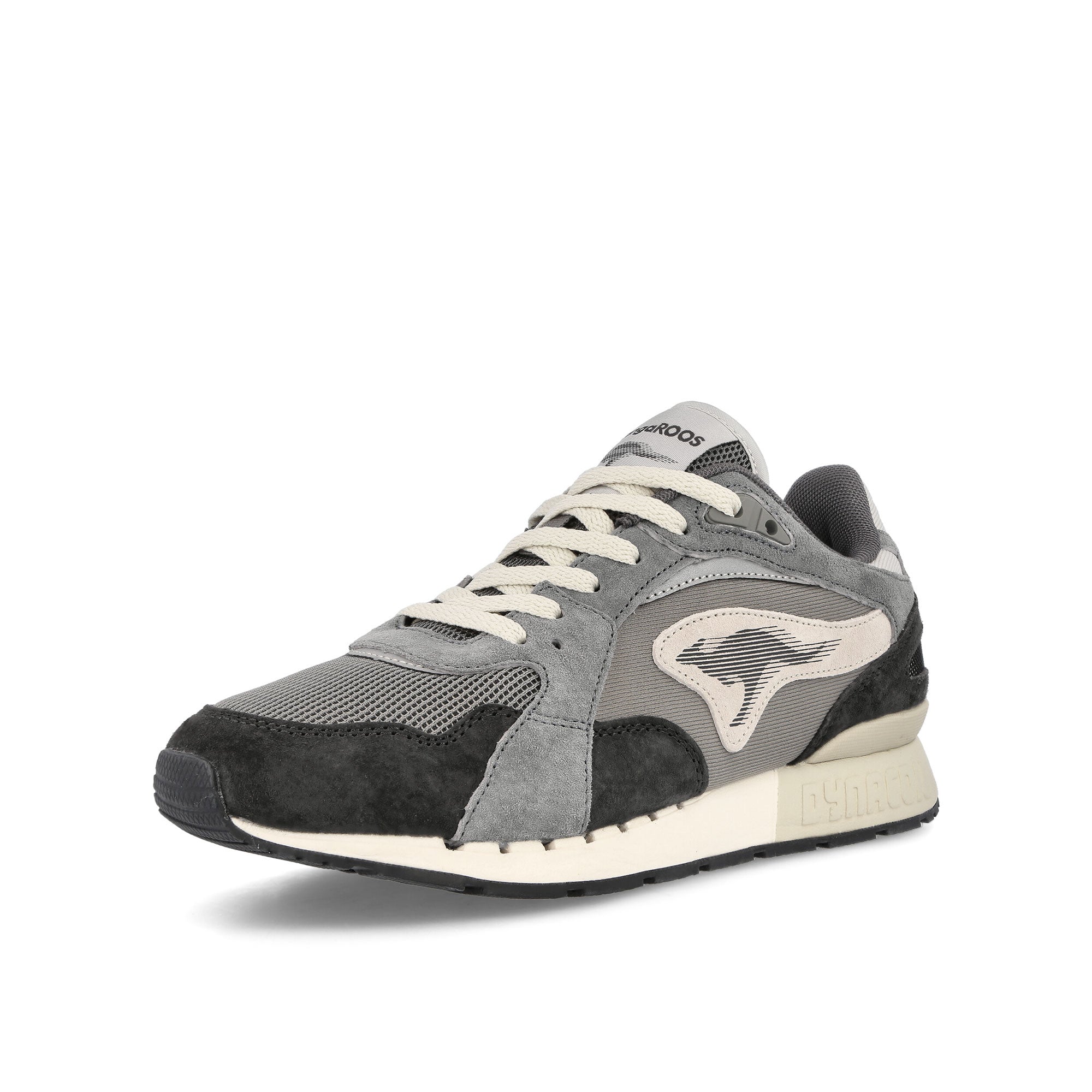 KangaROOS Coil R3 Grey-Raven Low Top Sneakers Close Up | Overkill