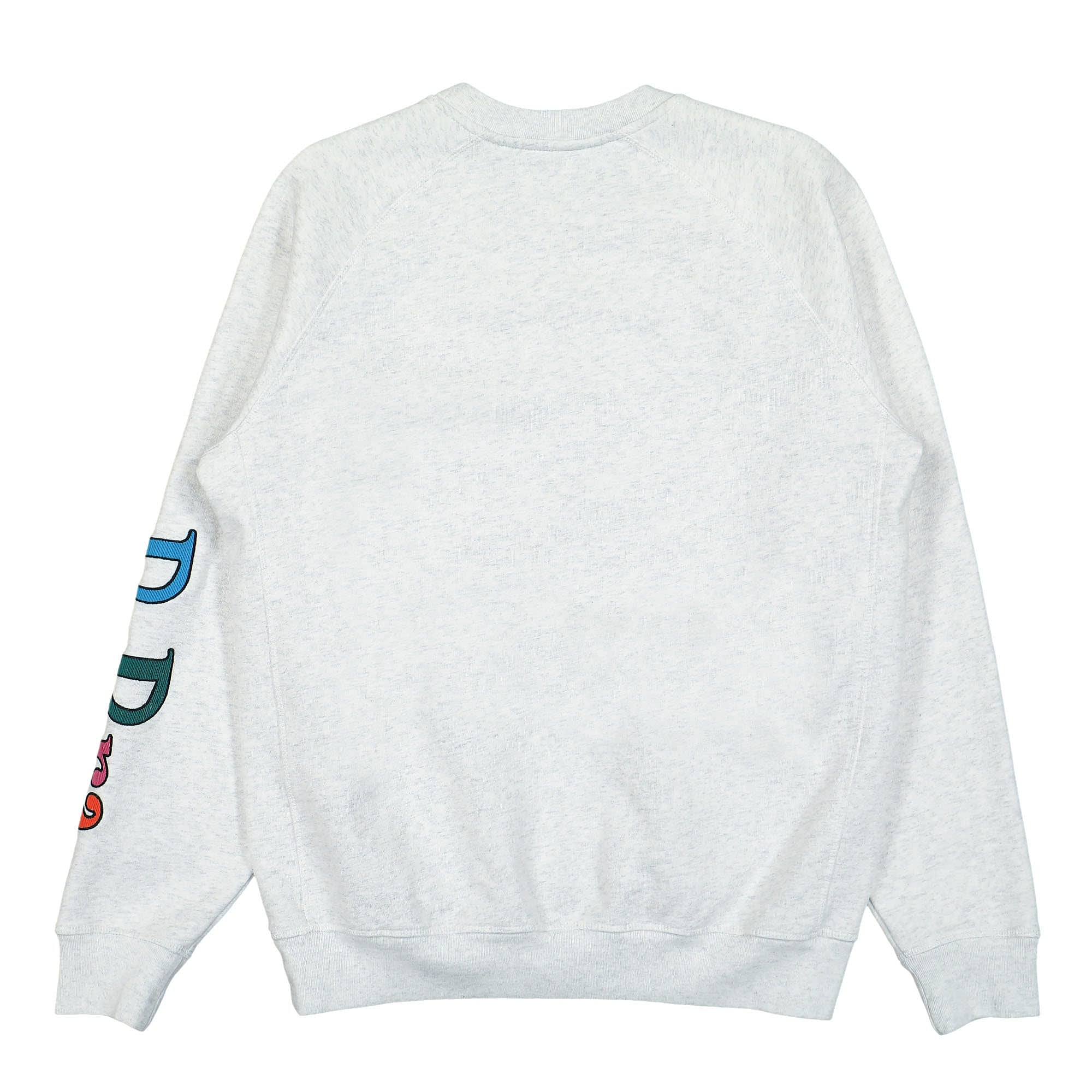 Parra Serif Logo Crew Neck Sweatshirt Ash Grey Sweatshirts Material | Overkill