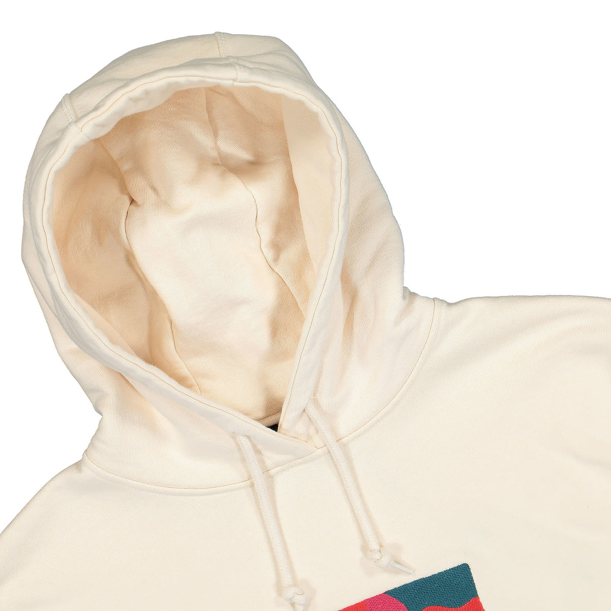 Parra Abstract Shapes Hooded Sweatshirt White Hoodies Close-up | Overkill