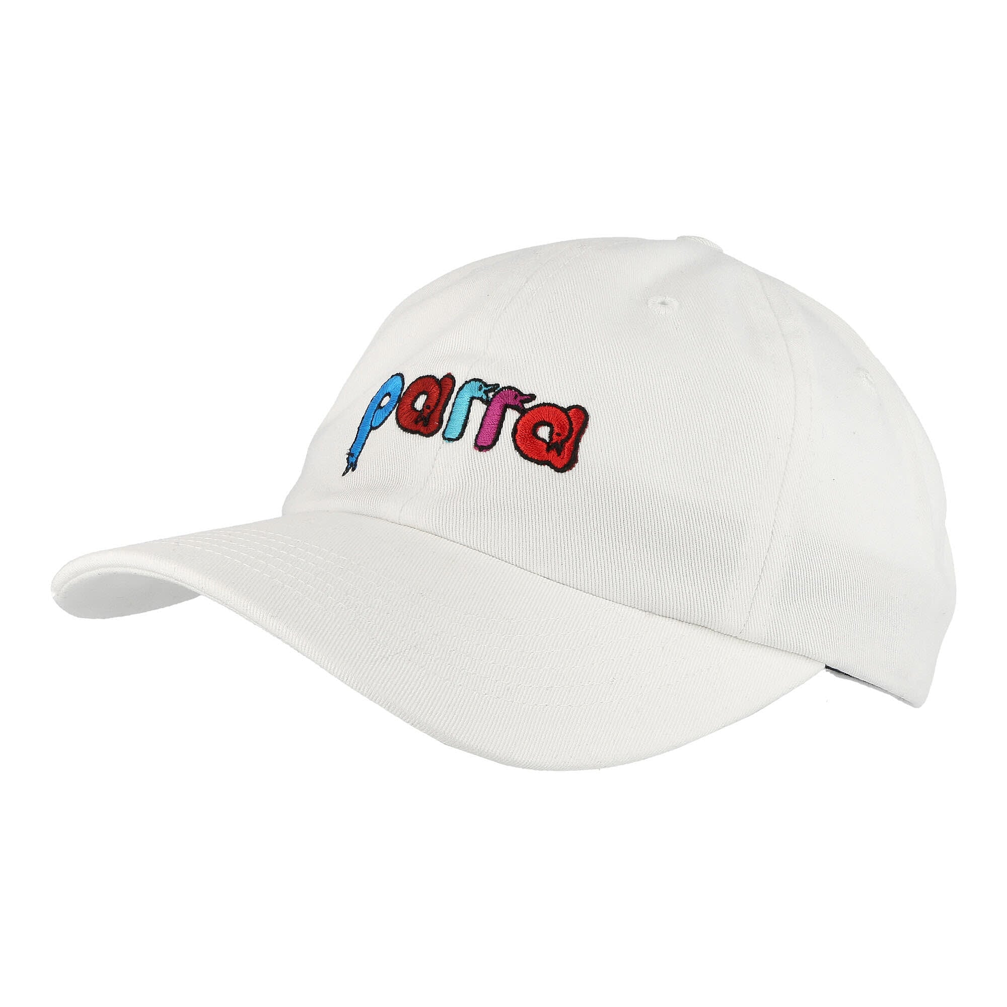 Parra Birdface Font 6 Panel Hat White Caps 47440 | Overkill