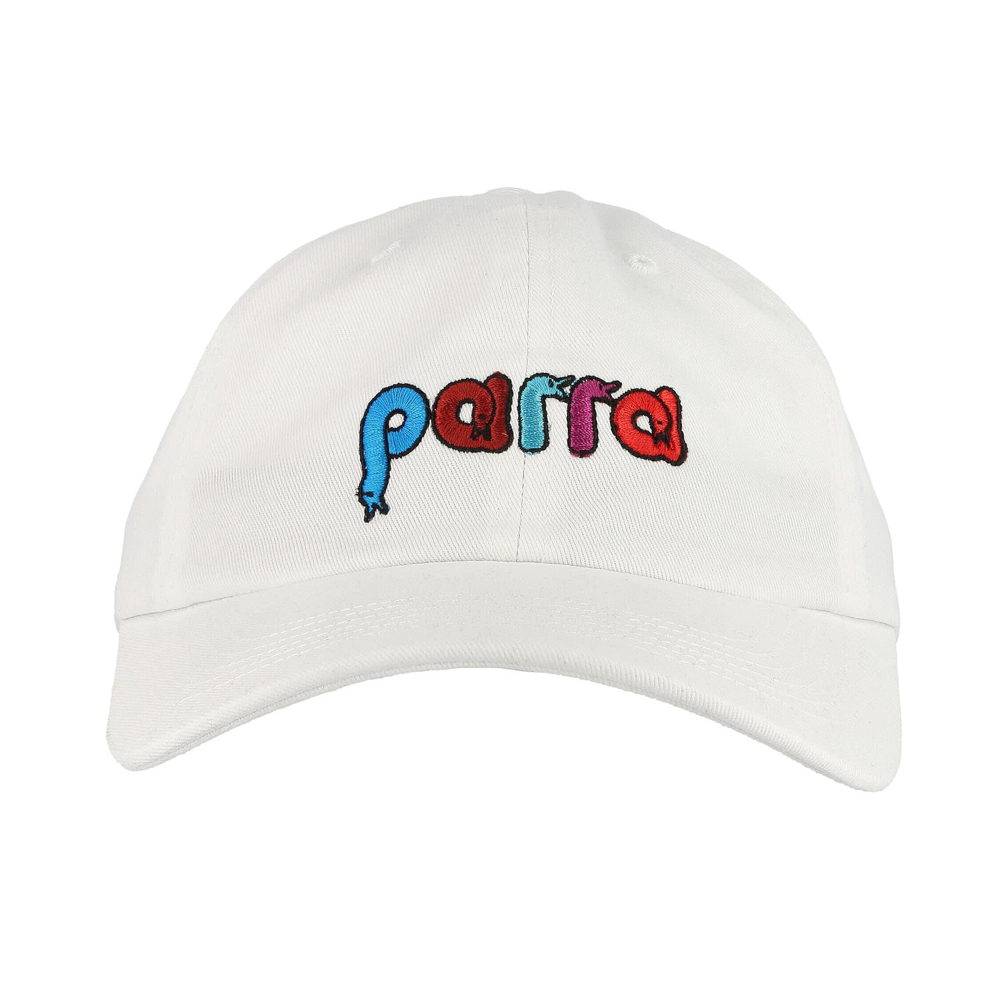 Parra Birdface Font 6 Panel Hat White Caps Material | Overkill
