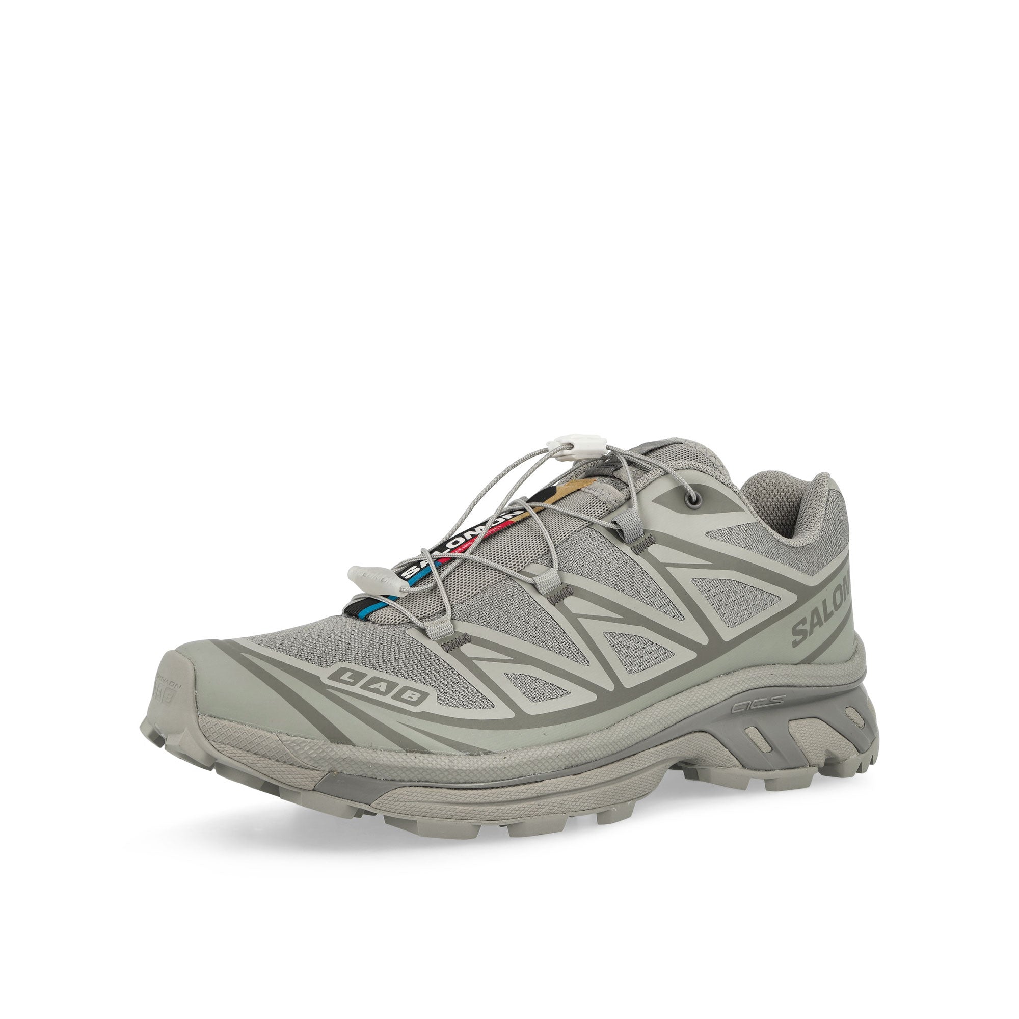 Salomon XT-6 Ghost Gray / Ghost Gray Low Top Sneakers Close Up | Overkill