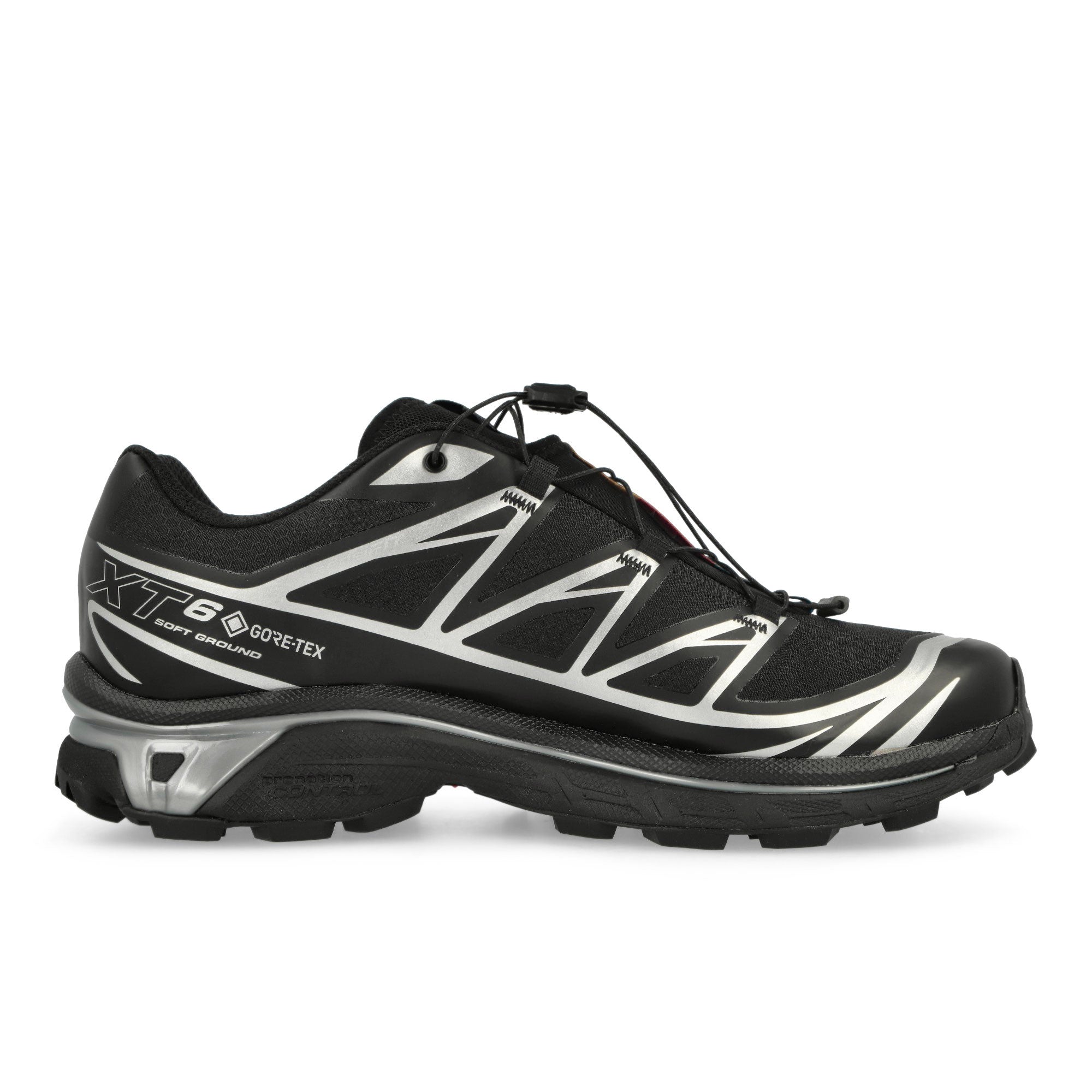 Salomon XT-6 GTX Black / Black / Footwear Silver Low Top Sneakers Silhouette | Overkill
