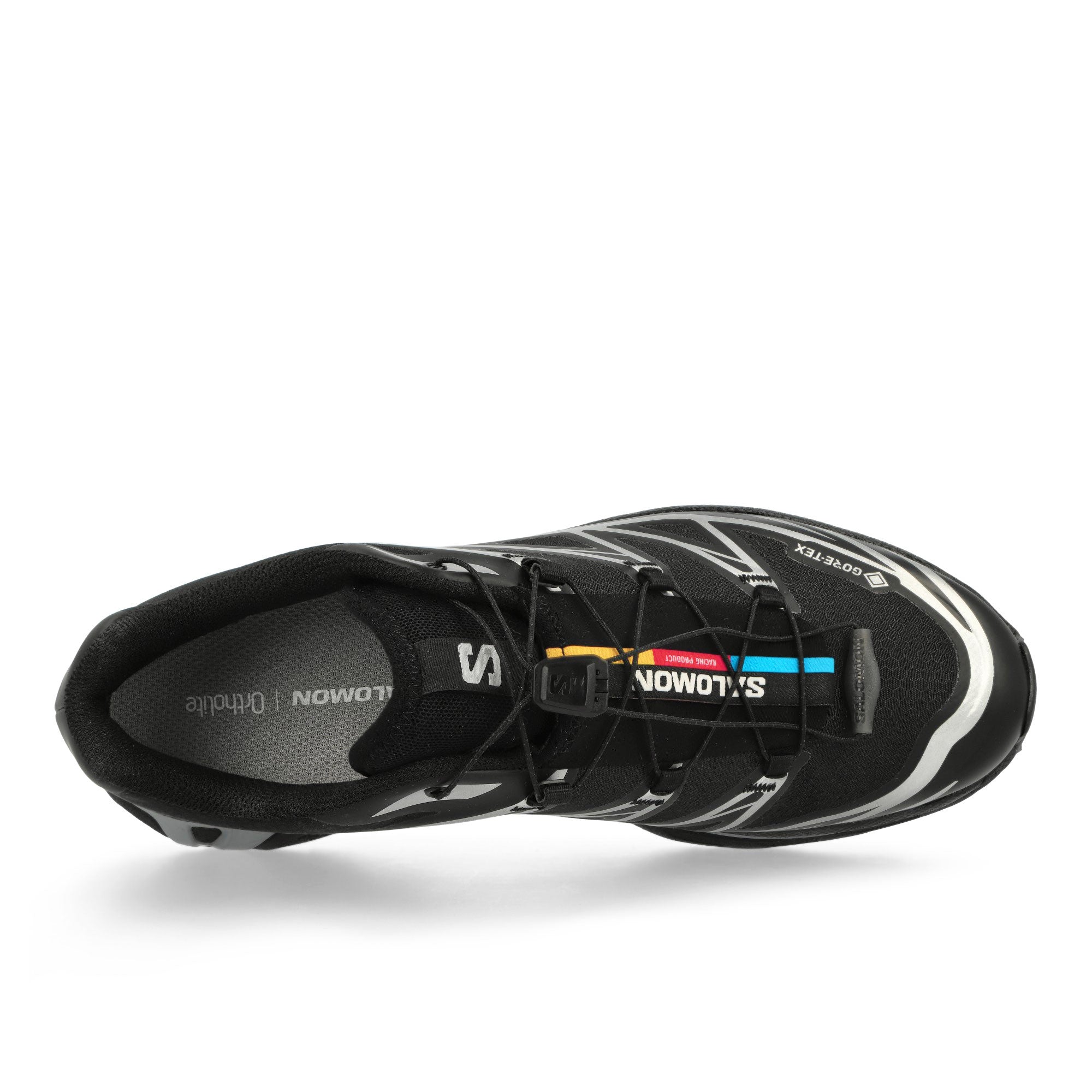 Salomon XT-6 GTX Black / Black / Footwear Silver Low Top Sneakers Detail View 1 | Overkill