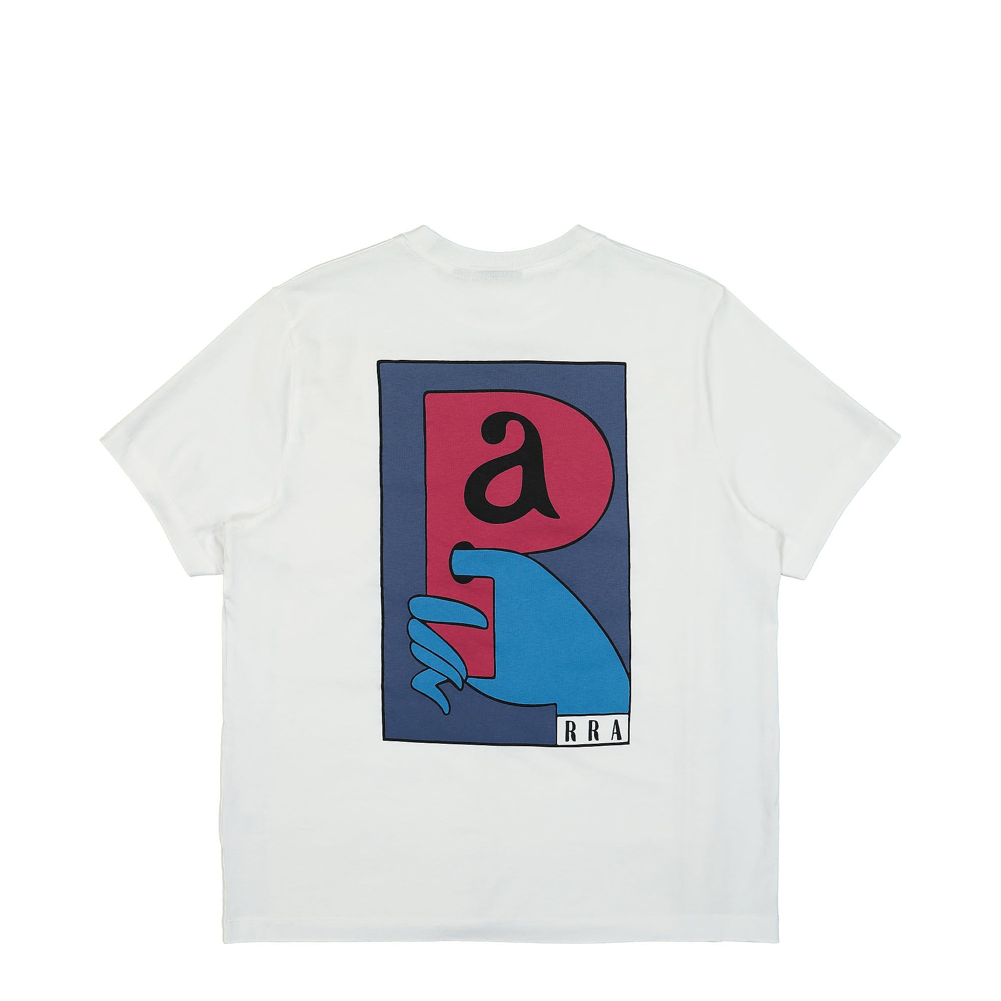 Parra P Grabber T-Shirt White T-Shirts Close-up | Overkill