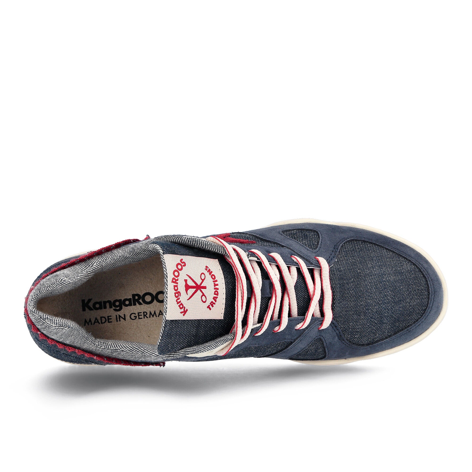 KangaROOS roostraditions denim Dark Navy-Red Sneakers Detailfoto | Overkill