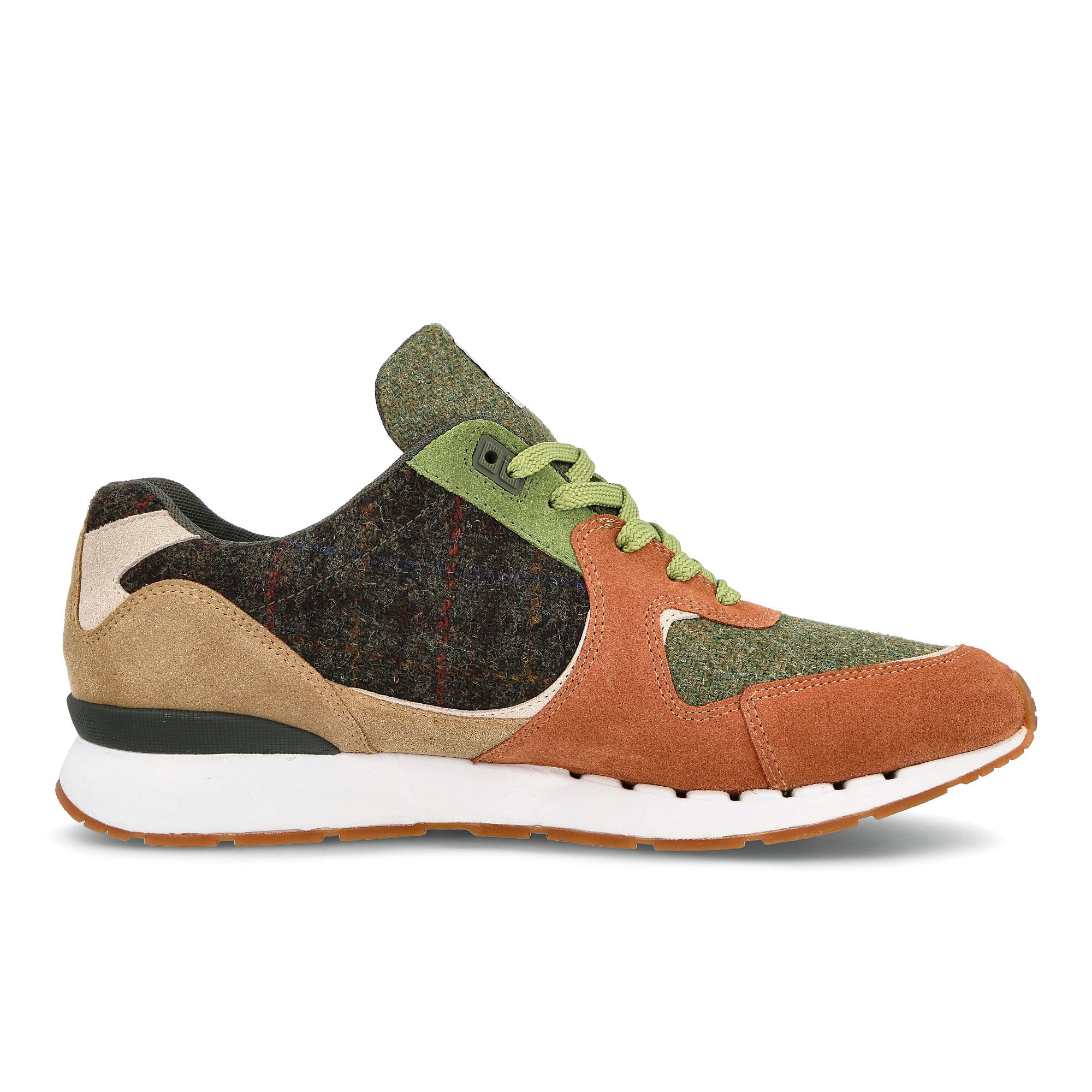 KangaROOS Harris Tweed x KangaROOS ROOStraditions Forest Green-Cream White Sneakers Silhouette | Overkill