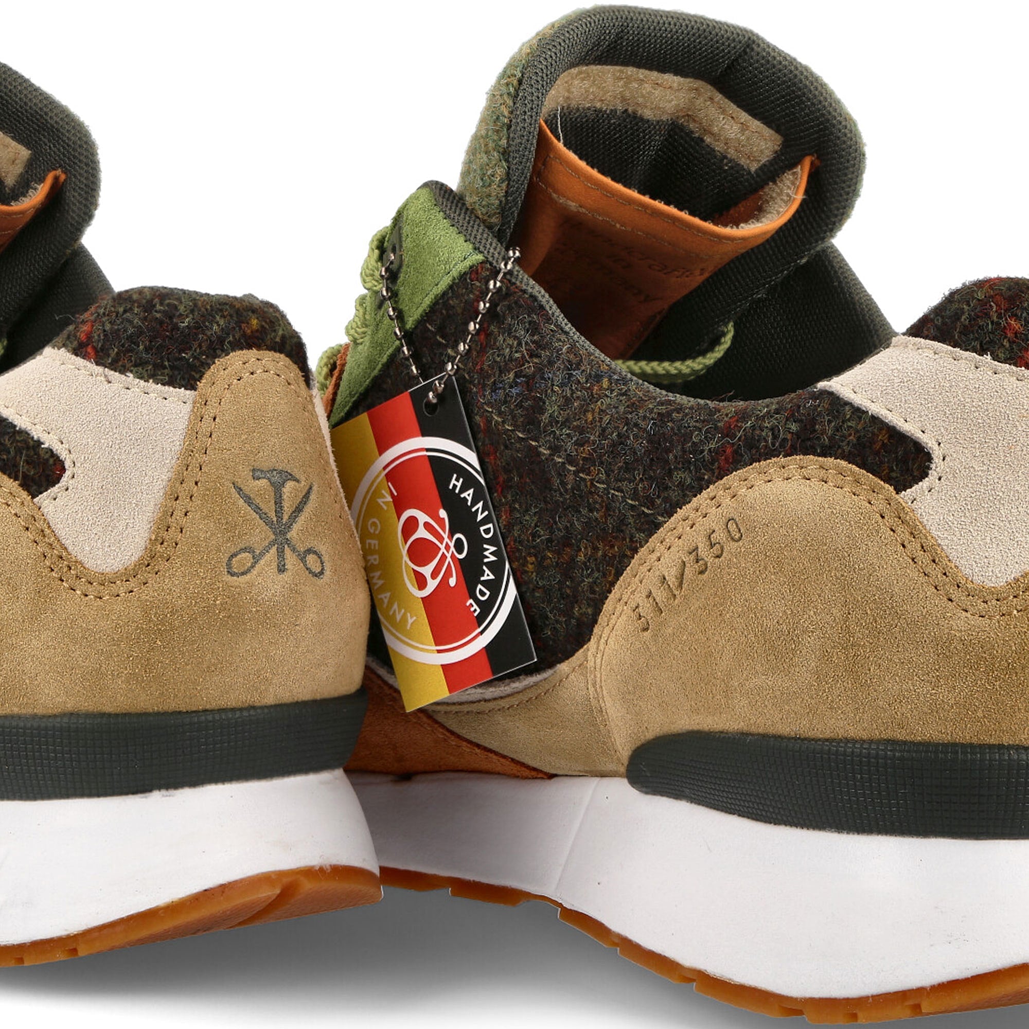 KangaROOS Harris Tweed x KangaROOS ROOStraditions Forest Green-Cream White Sneakers Detailfoto | Overkill