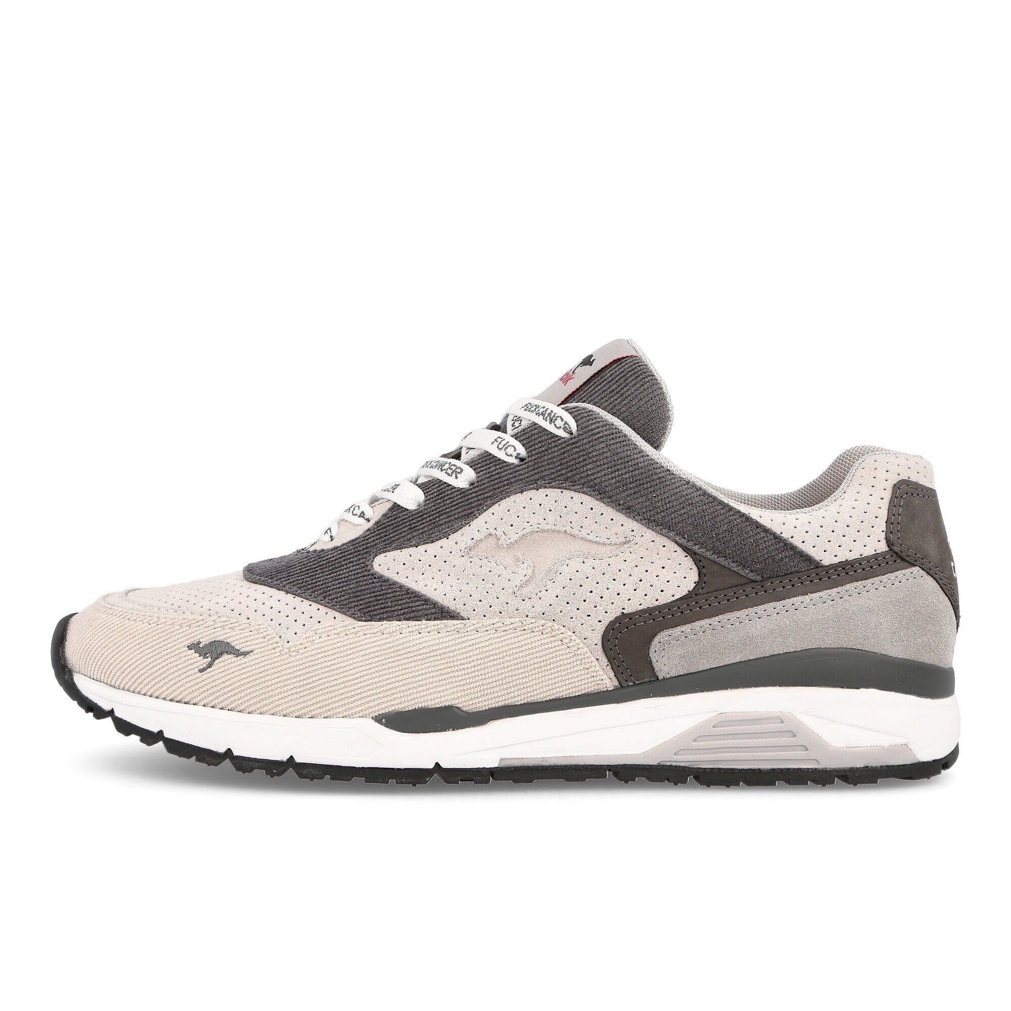 KangaROOS Acribik x NOBU x KangaROOS Fuck Cancer Steel Grey-Vapor Grey Low Top Sneakers | Overkill