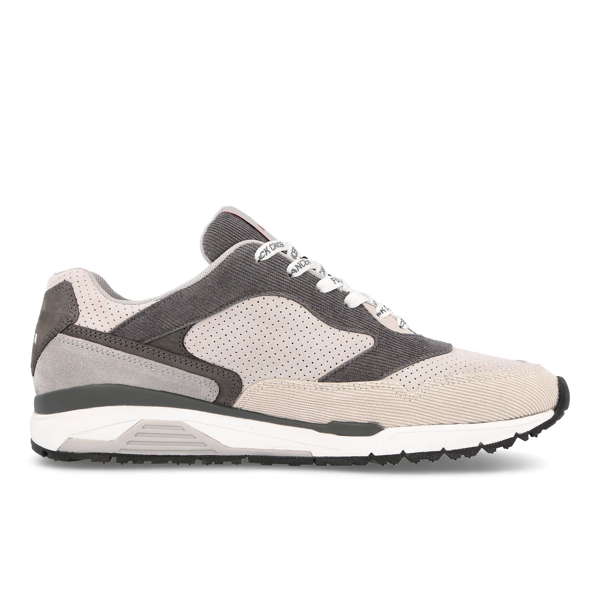KangaROOS Acribik x NOBU x KangaROOS Fuck Cancer Steel Grey-Vapor Grey Low Top Sneakers Silhouette | Overkill