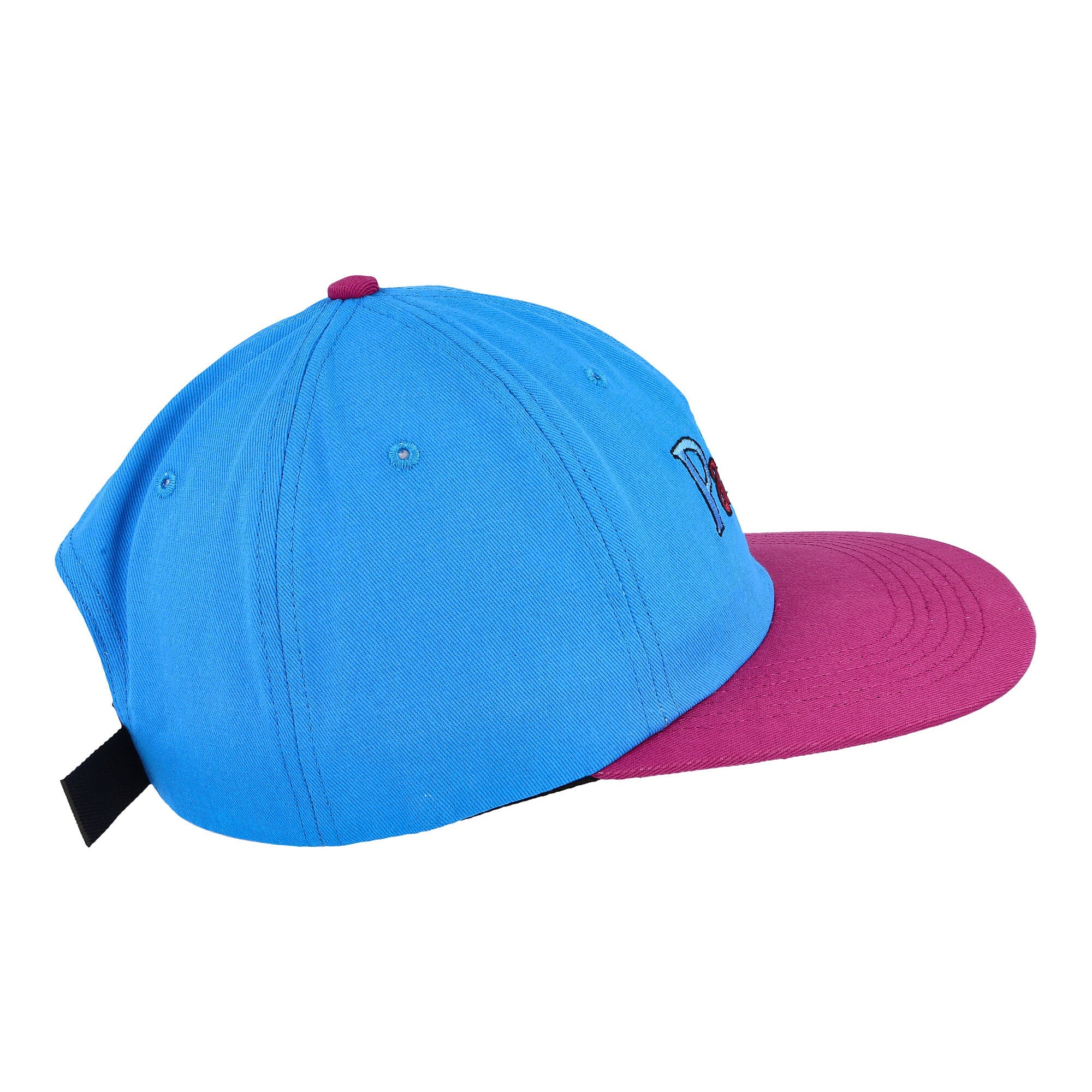 Parra Serif Logo 6 Panel Hat Multi Caps Close-up | Overkill