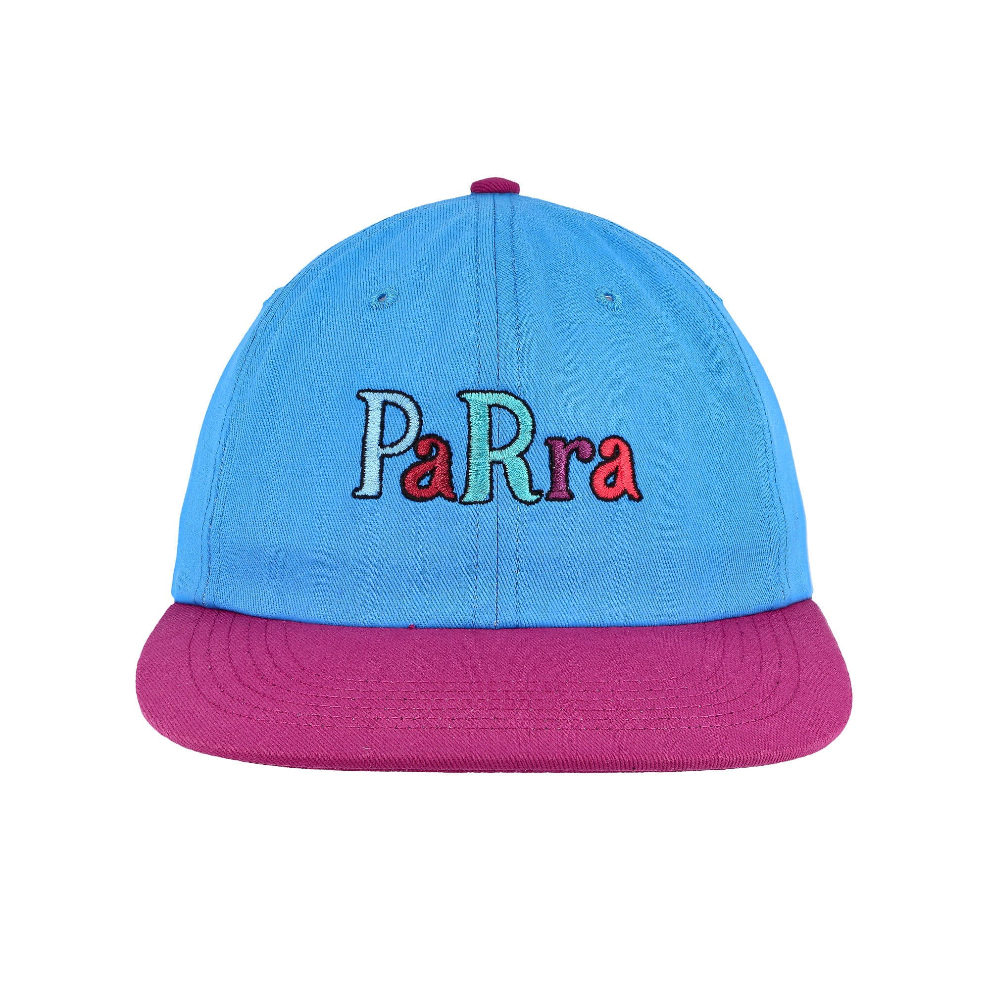 Parra Serif Logo 6 Panel Hat Multi Caps Detailfoto | Overkill