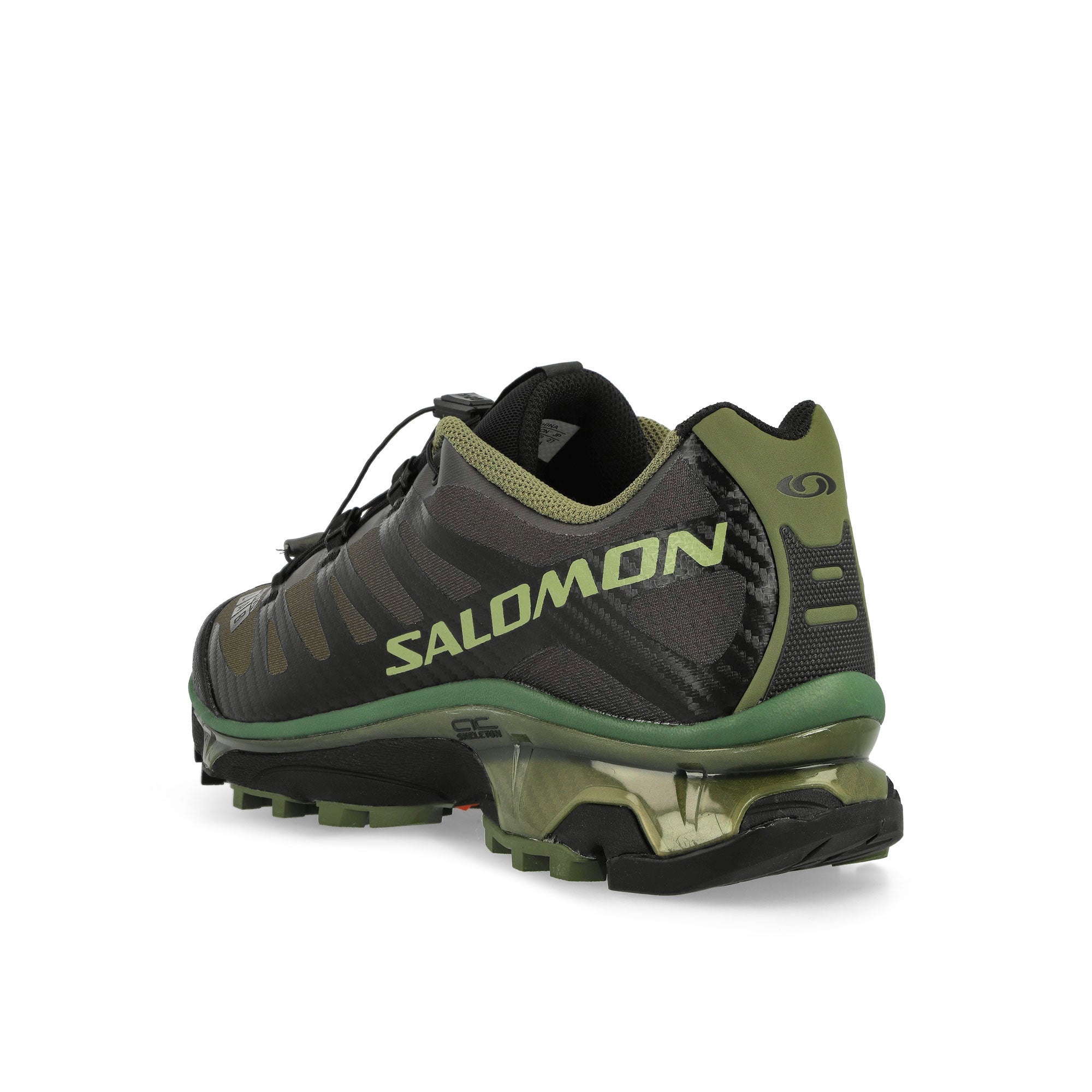 Salomon XT-4 OG Olive Night / Black / Aloe Low Top Sneakers Close Up | Overkill