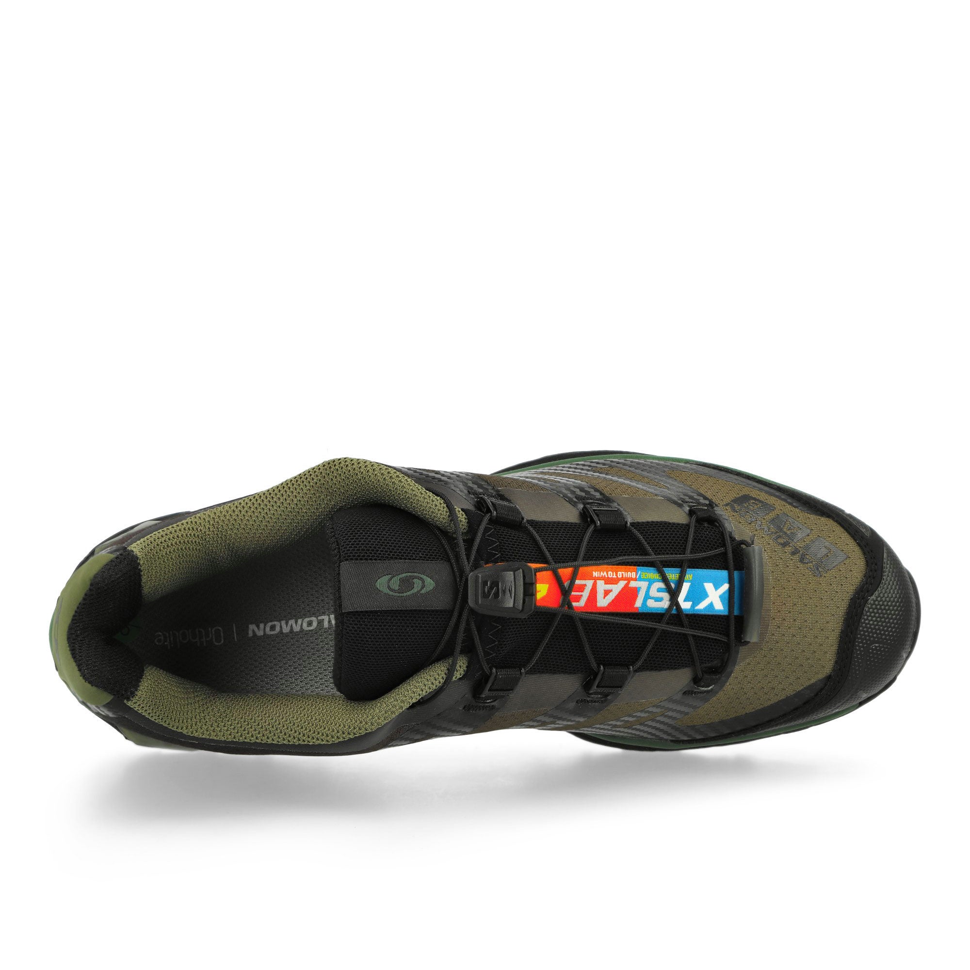 Salomon XT-4 OG Olive Night / Black / Aloe Low Top Sneakers Detail View 1 | Overkill