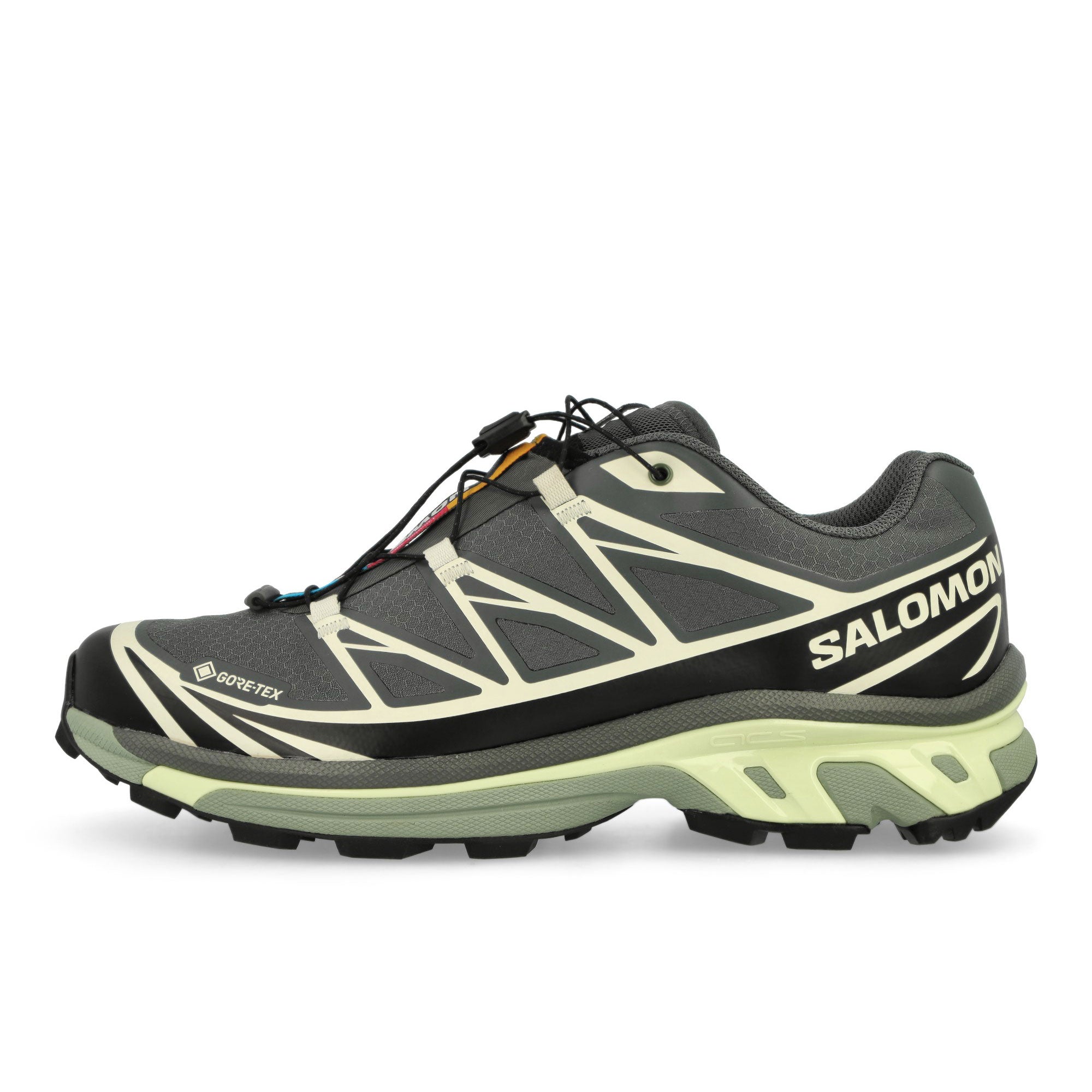 Salomon XT-6 GTX Urban Chic / Black / Lime Cream Low Top Sneakers 475813 | Overkill