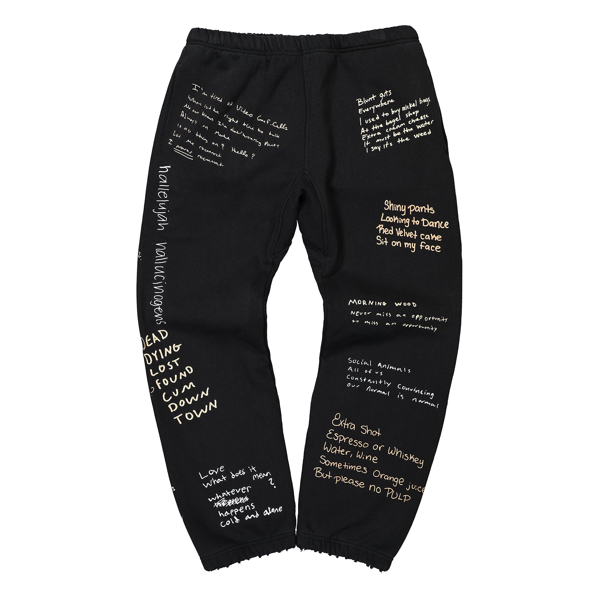 Pleasures Remote Sweatpant Pant Black Sweat & Track Pants P21W026 | Overkill