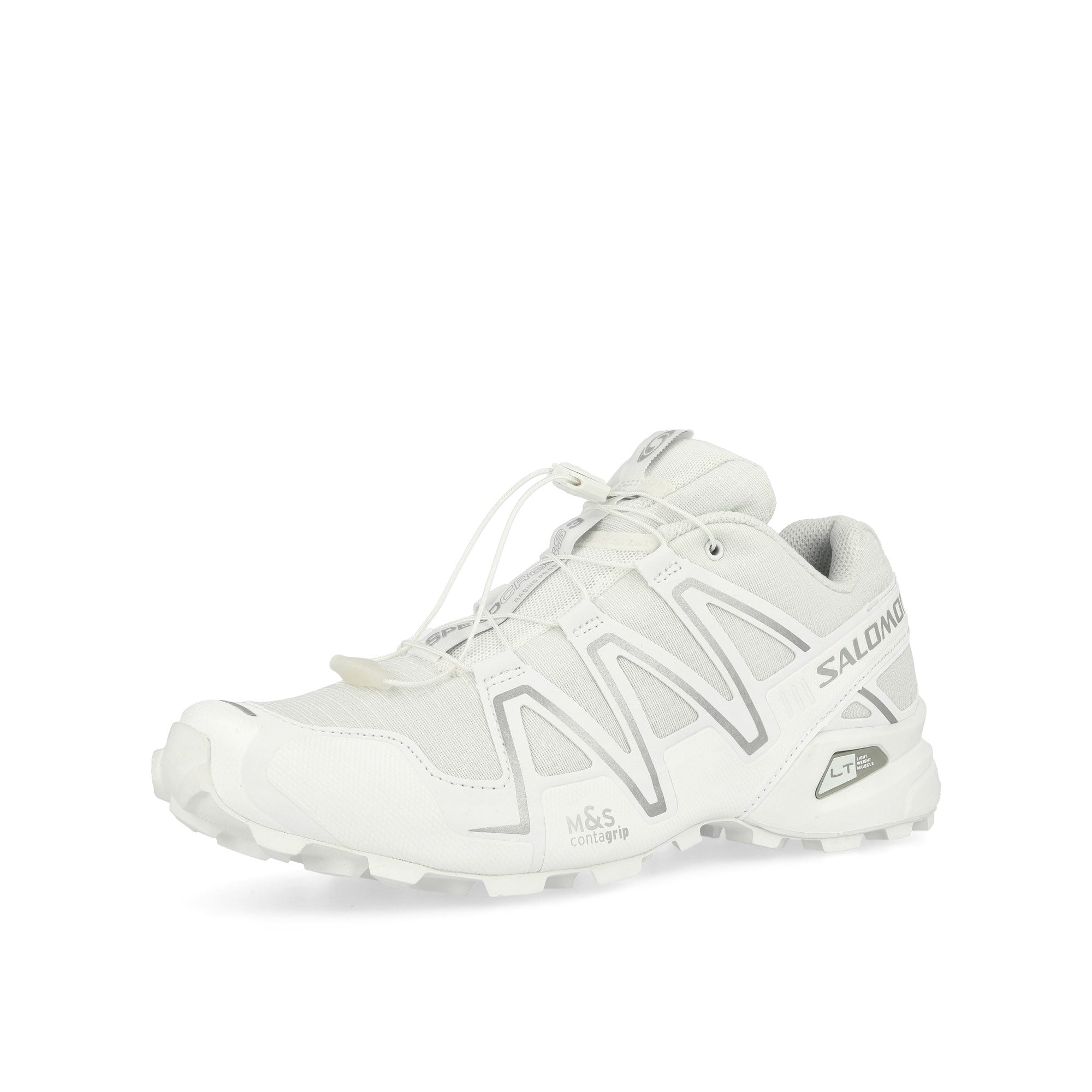 Salomon Speedcross 3 White / Footwear Silver / White Low Top Sneakers Close Up | Overkill