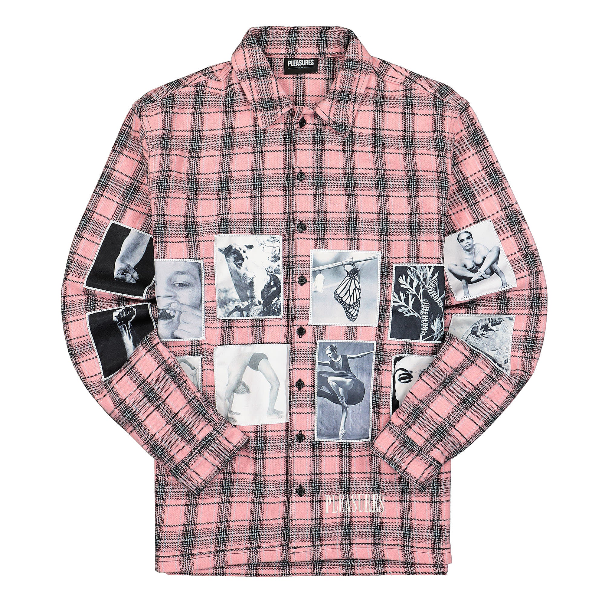 Pleasures Vodka Flannel Pink Shirts P21W007 | Overkill
