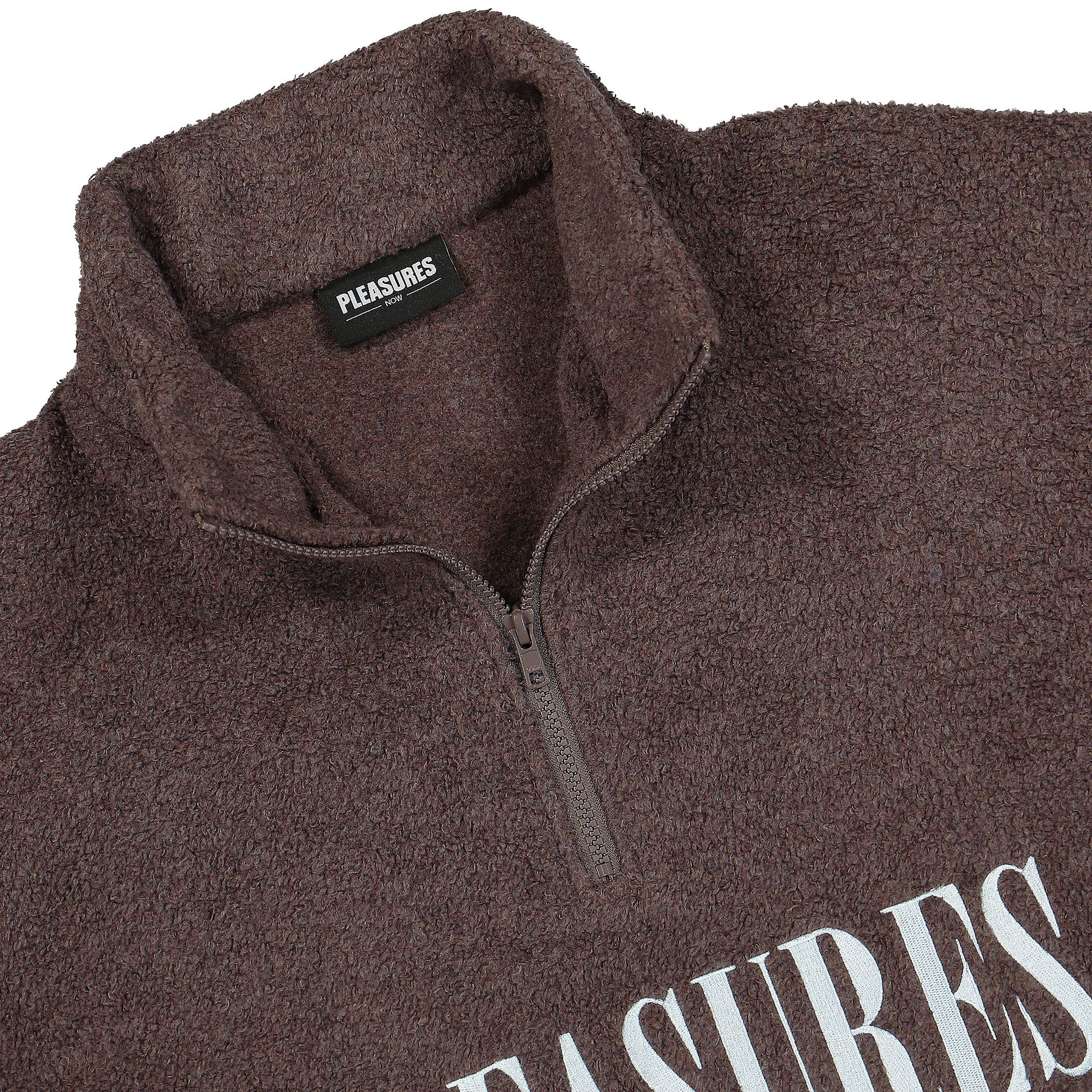 Pleasures Searching Quarter Zip Purple Sweatshirts Close-up | Overkill