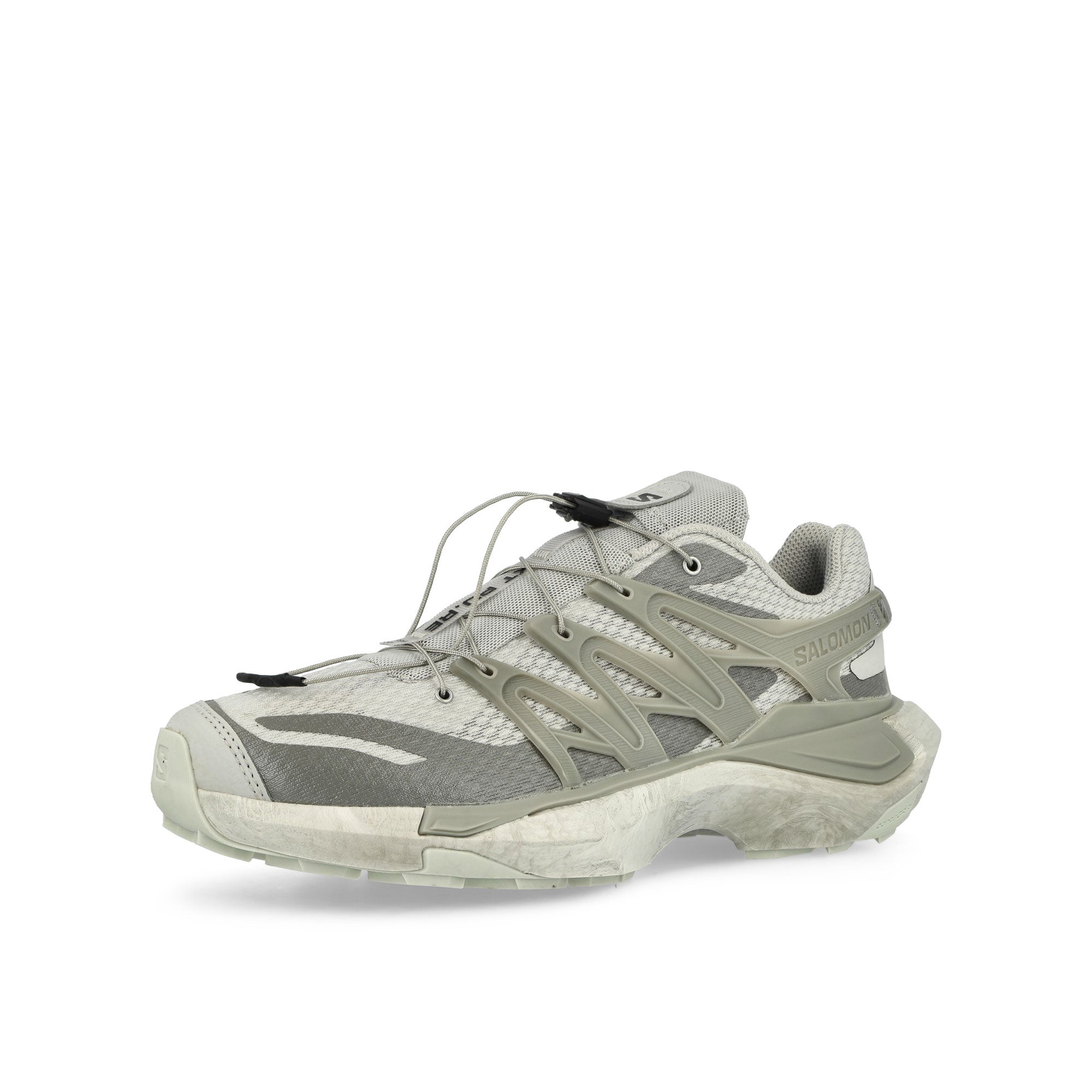 Salomon XT PU.RE Advanced Gray Violet / Flint Gray / Sharkskin Low Top Sneakers Close Up | Overkill