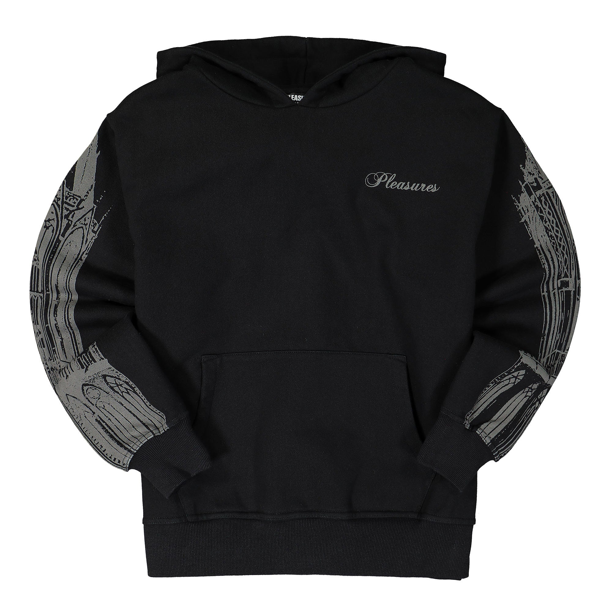 Pleasures Warsaw Hoodie Black Hoodies P21W023 | Overkill