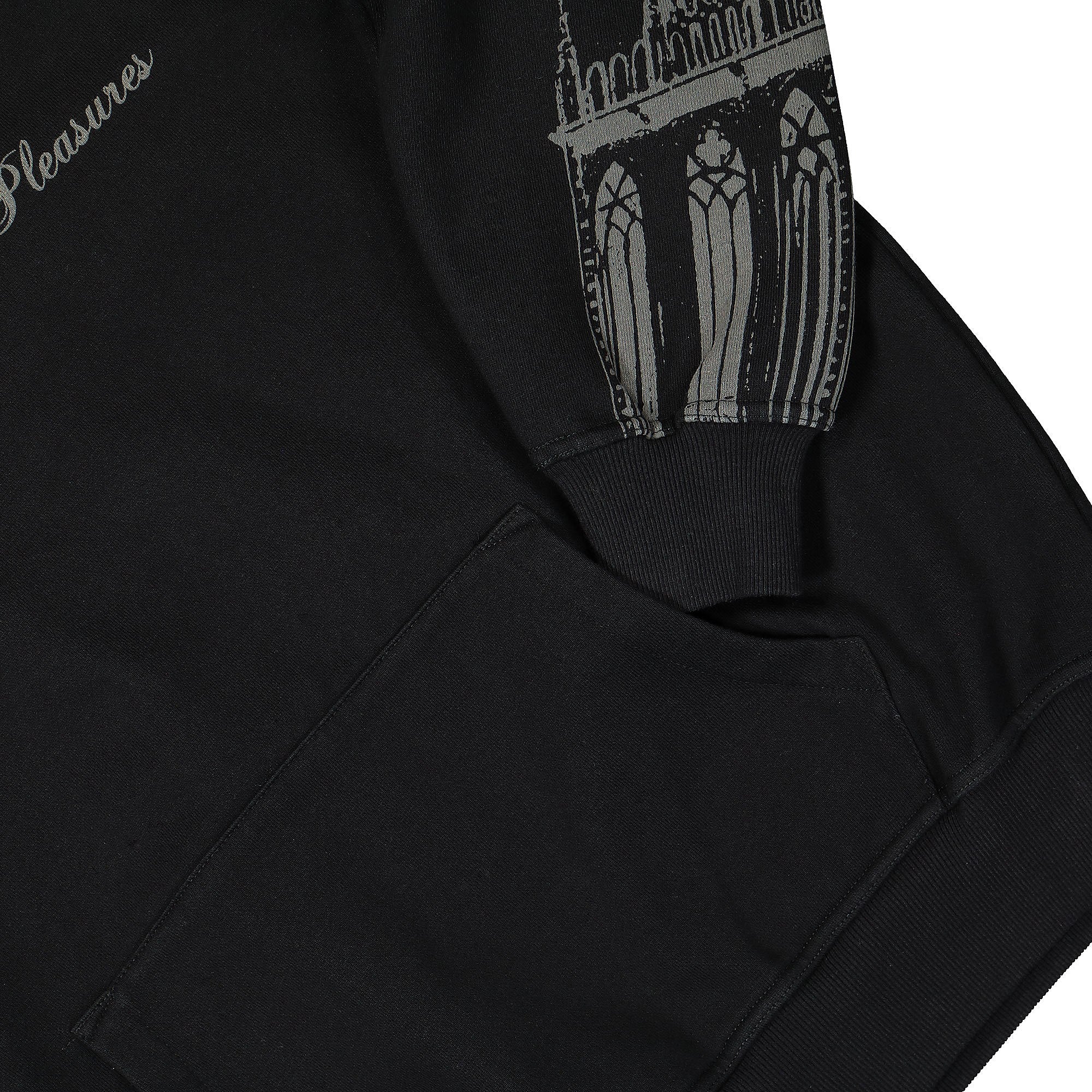Pleasures Warsaw Hoodie Black Hoodies Detailfoto | Overkill