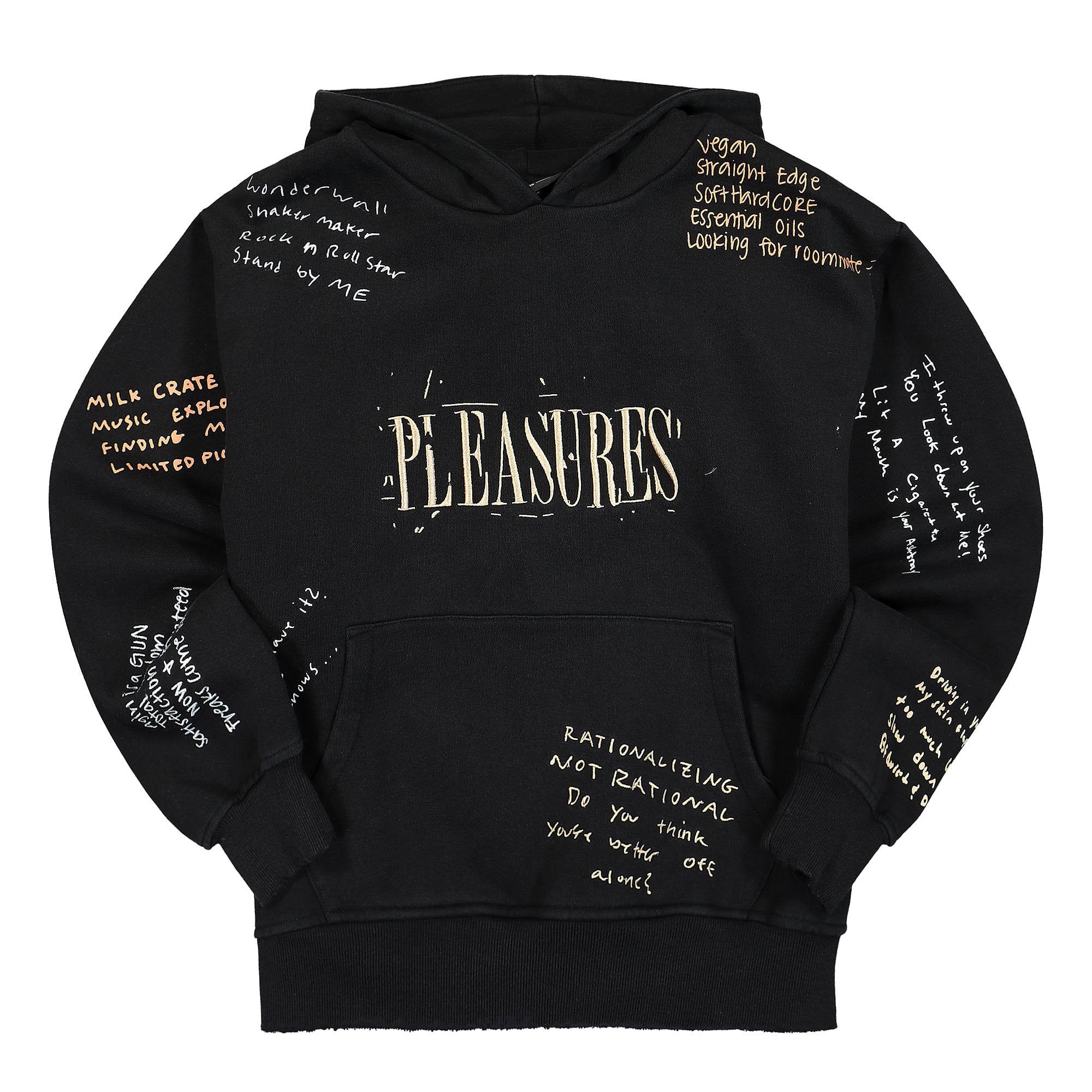 Pleasures Remote Hoodie Black Hoodies P21W025 | Overkill