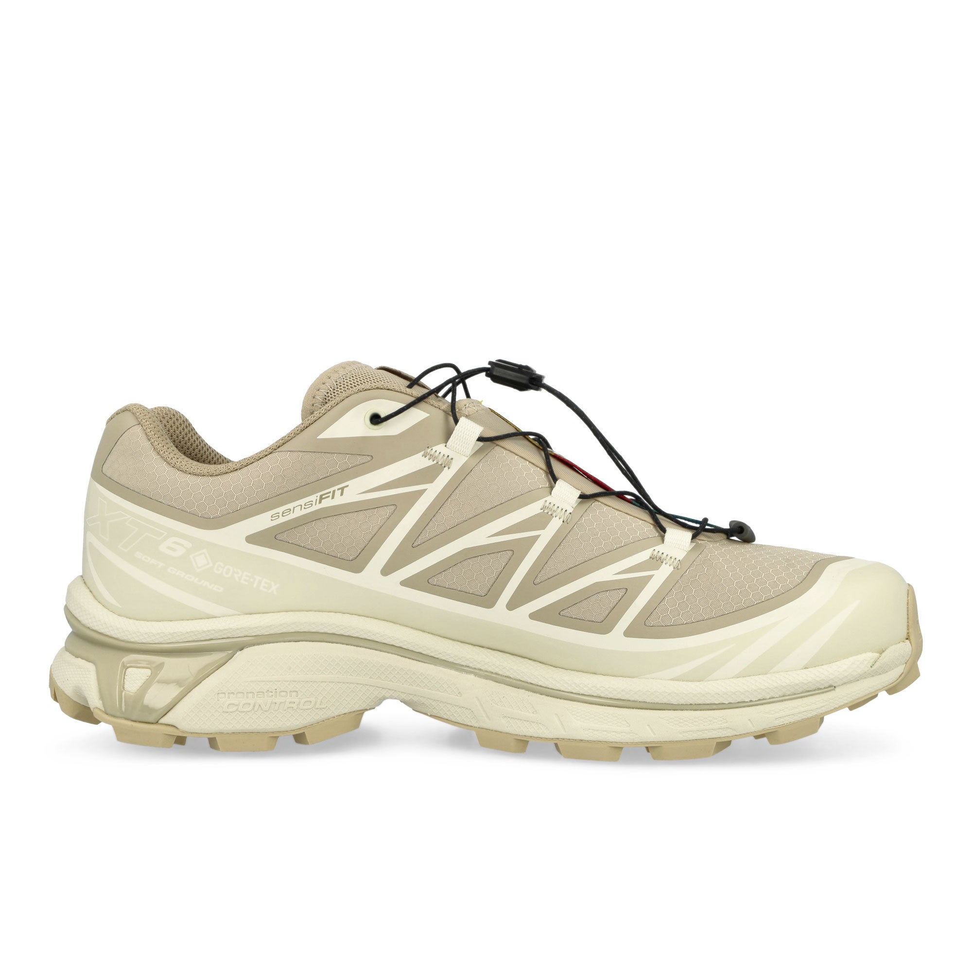 Salomon XT-6 GTX Oxford Tan / Almond Milk / Safari Low Top Sneakers Silhouette | Overkill
