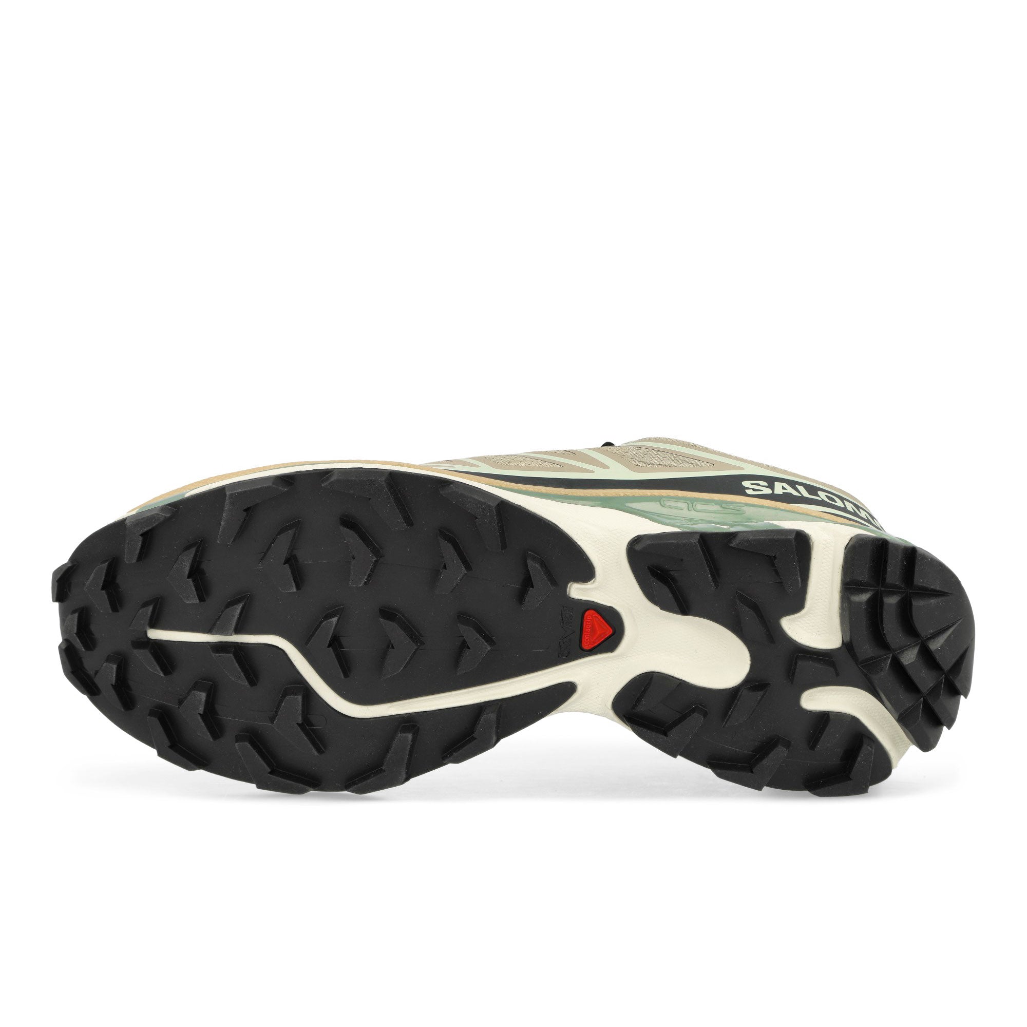 Salomon XT-6 Oxford Tan / Carbon / Clearly Aqua Low Top Sneakers Detail View 1 | Overkill