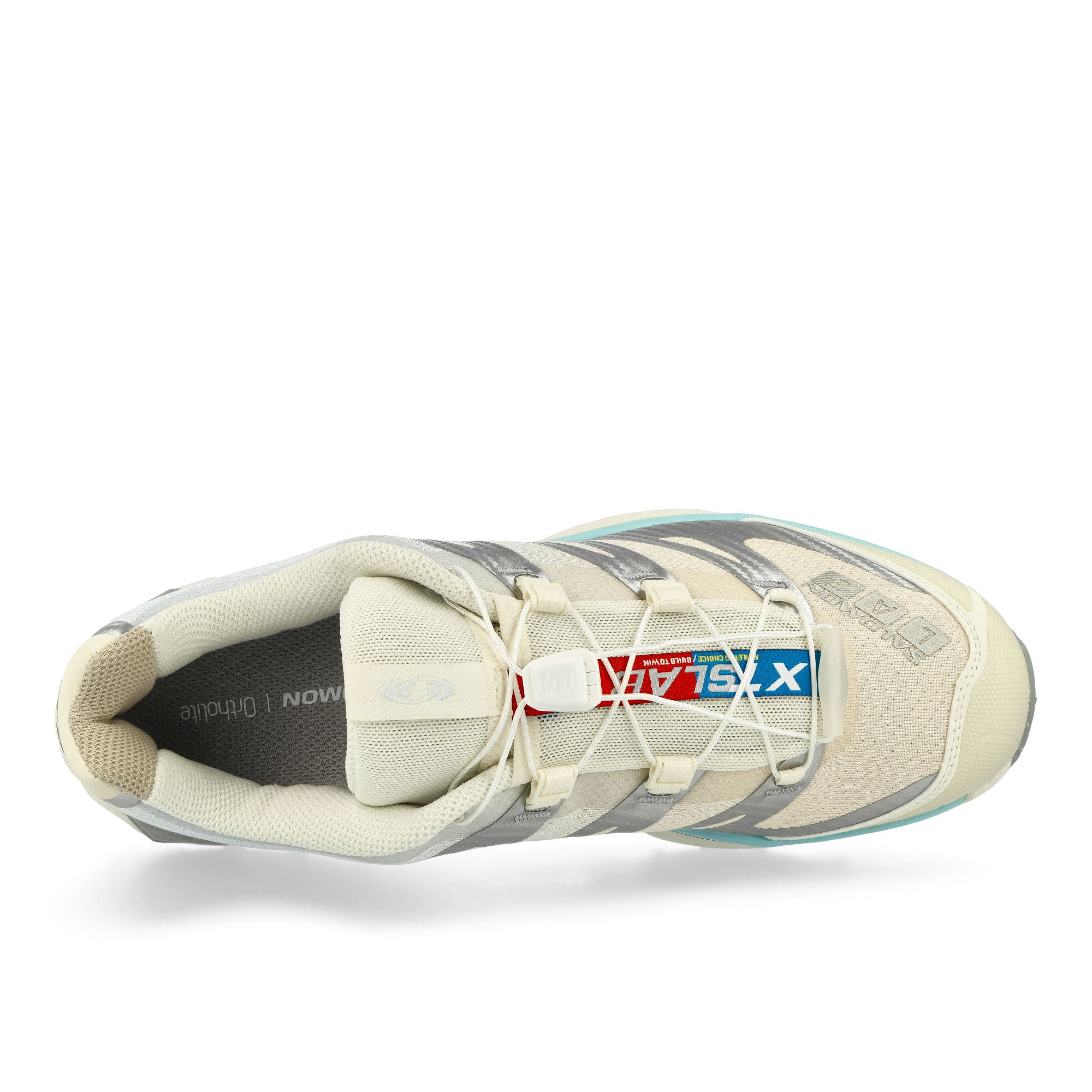 Salomon XT-4 OG Vanilla Ice / Ballad Blue / Tender Peach Low Top Sneakers Detailfoto | Overkill