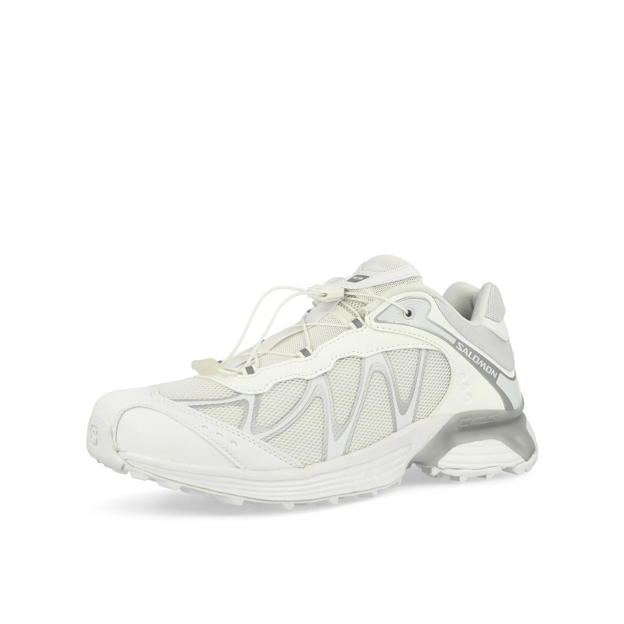 Salomon XT-Whisper White / Lunar Rock / Footwear Silver Low Top Sneakers Close Up | Overkill