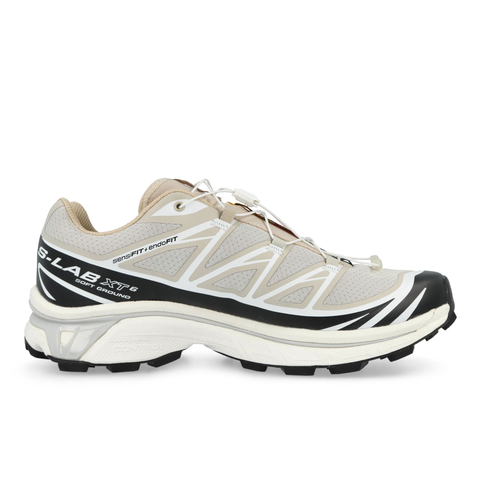 Salomon XT-6 Rainy Day / Black / White Low Top Sneakers 479897 Silhouette | Overkill