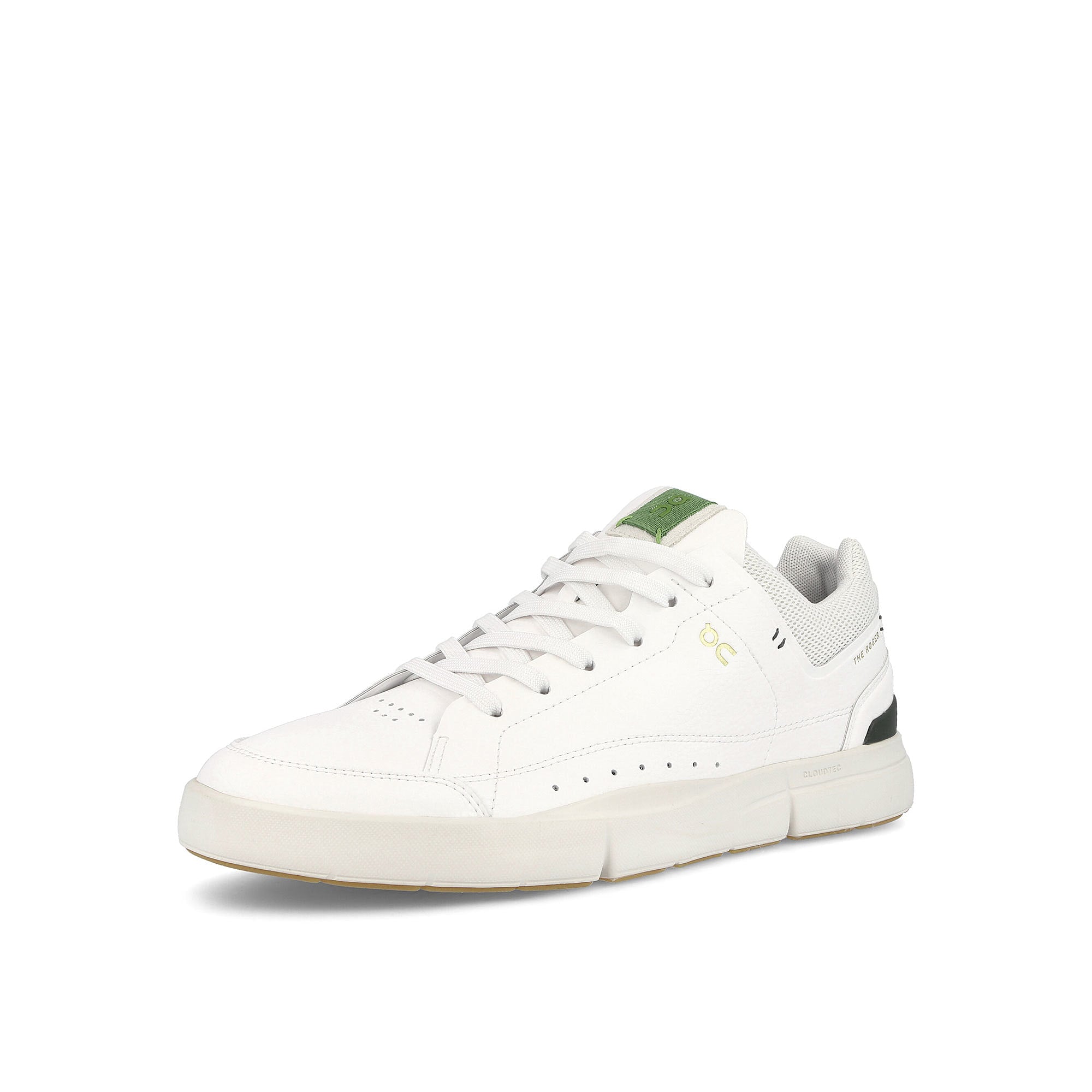On The Roger Centre Court White / Sage Sneakers Close Up | Overkill