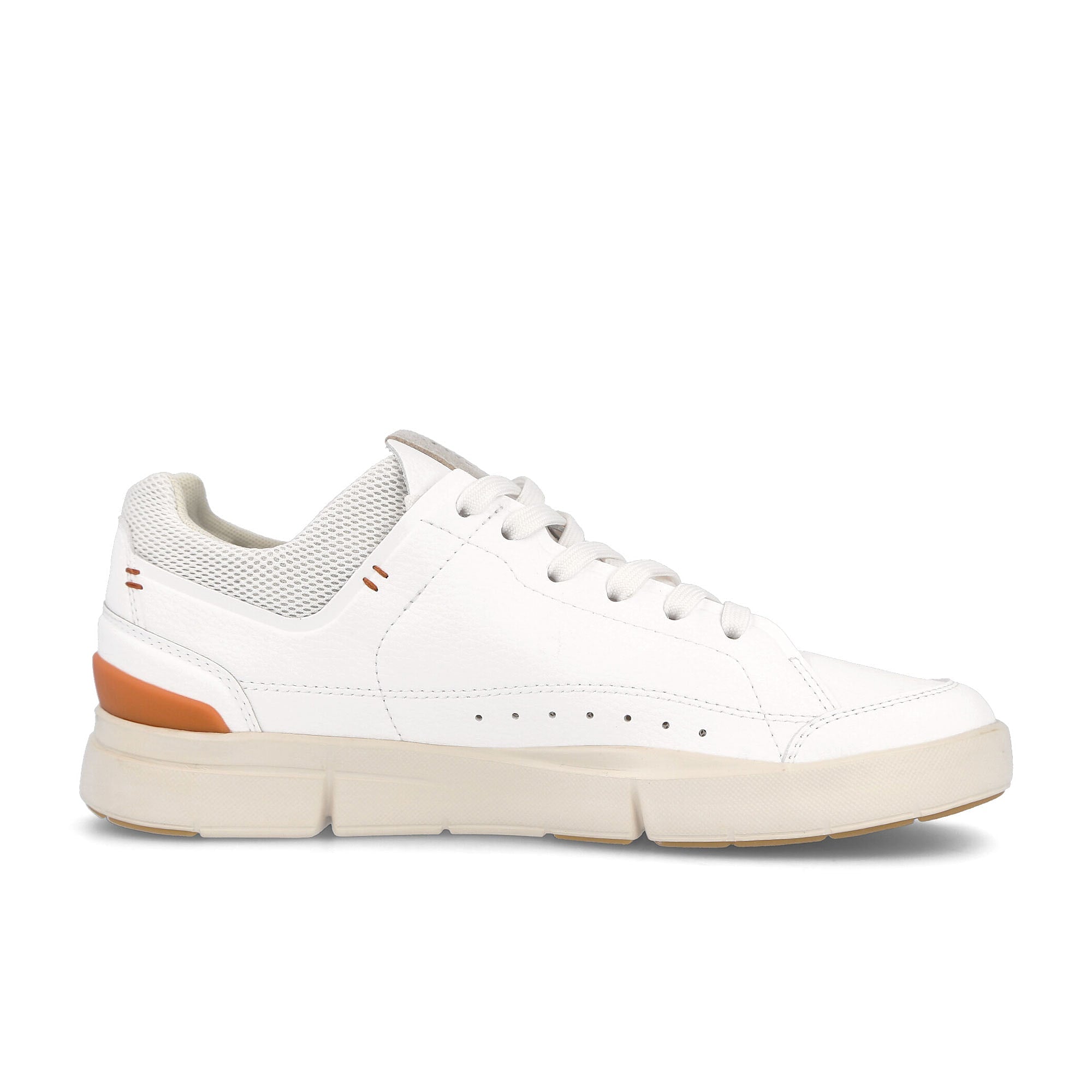 On wmns the roger centre court White-Sienna Low Top Sneakers Silhouette | Overkill