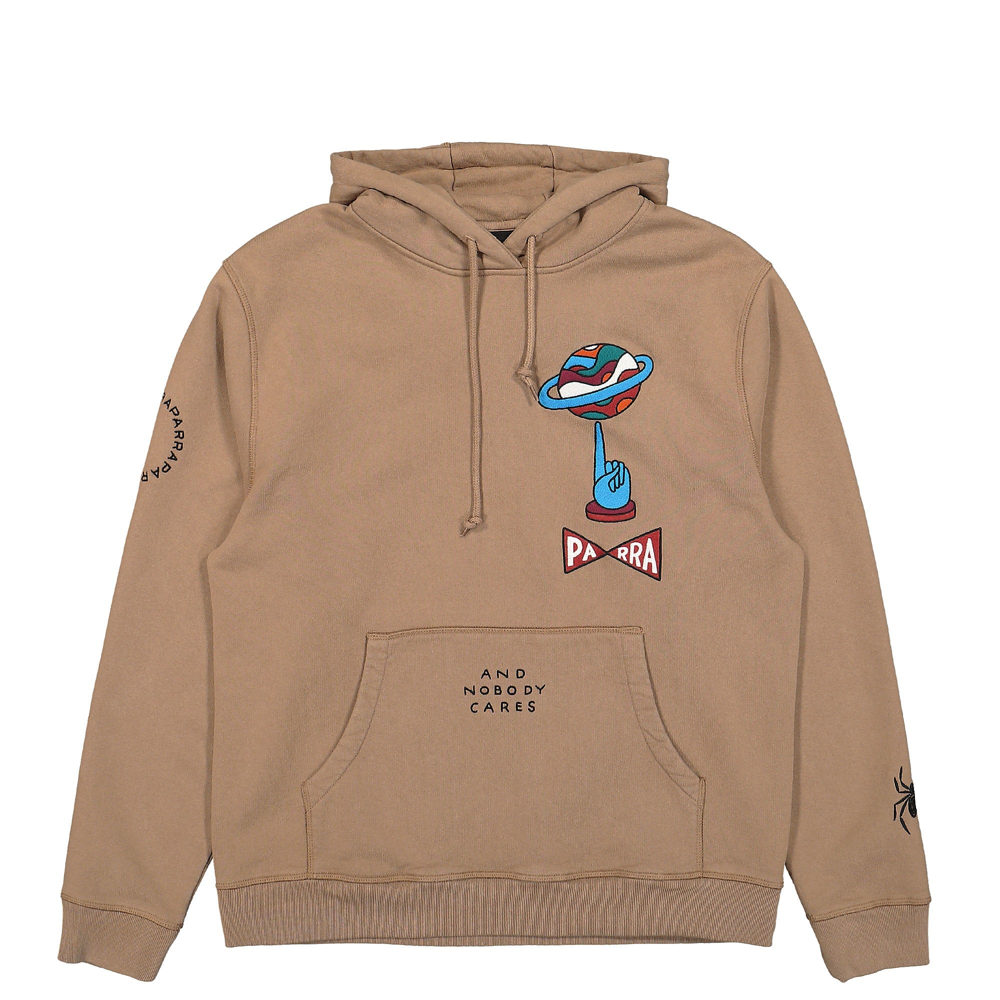 Parra World Balance Hooded Sweatshirt Camel Hoodies 48226 | Overkill