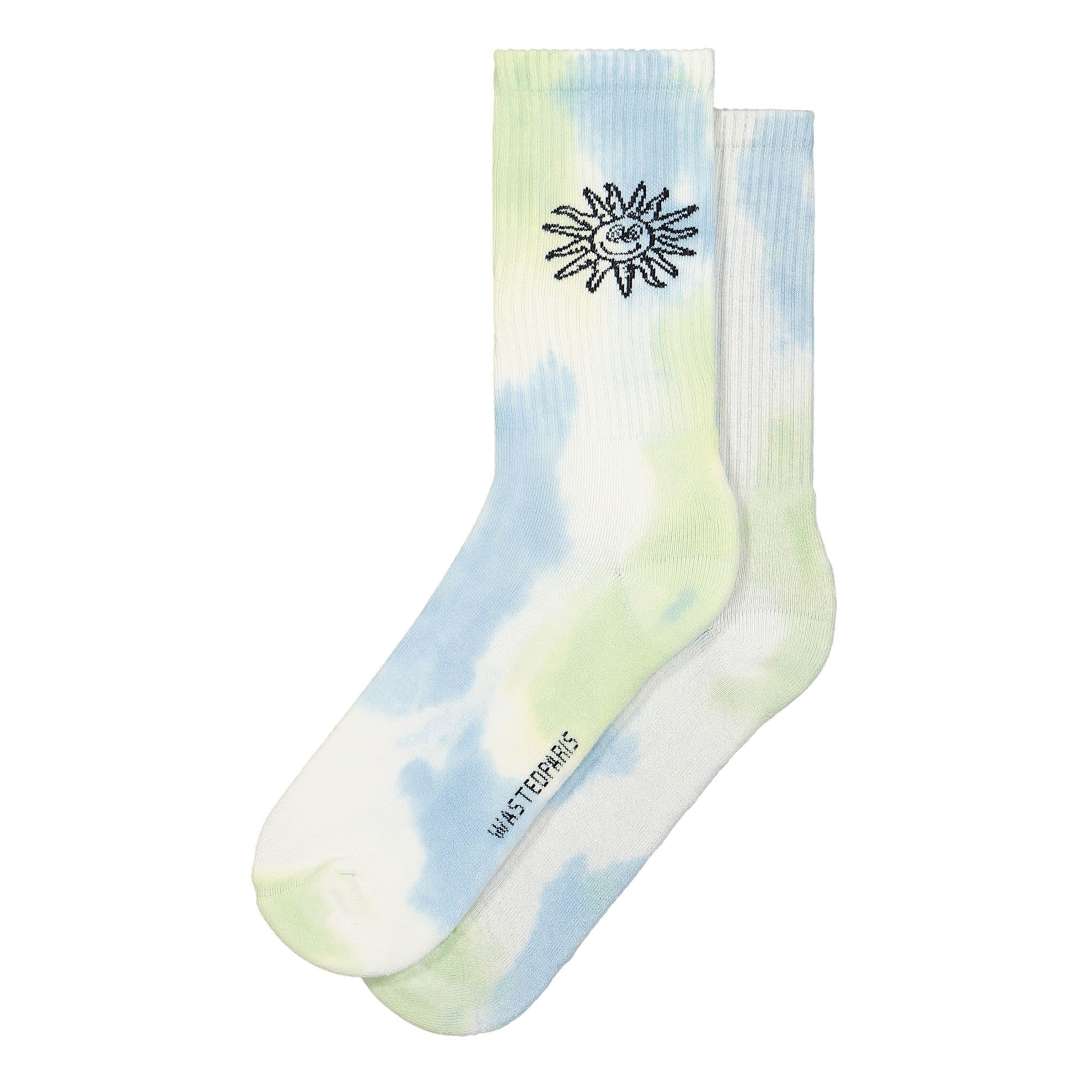 Wasted Paris Paradise Socks Marble Dye Blue / Yellow Socks WPPMDY | Overkill