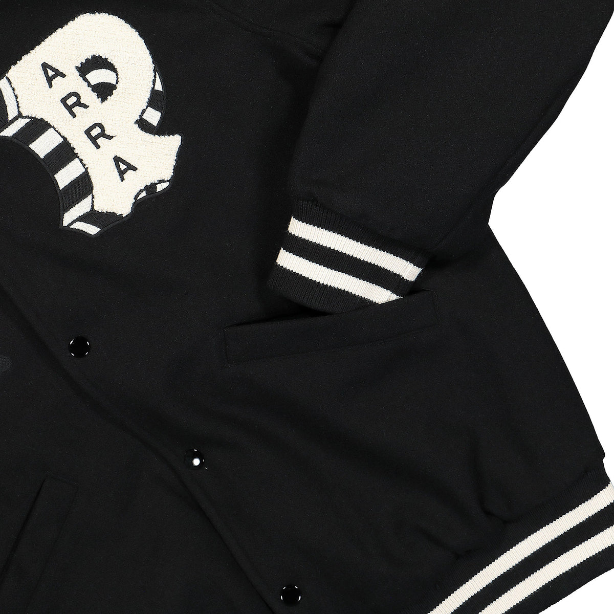 Parra Cloudy Star Varsity Jacket Black Jackets Detailfoto | Overkill