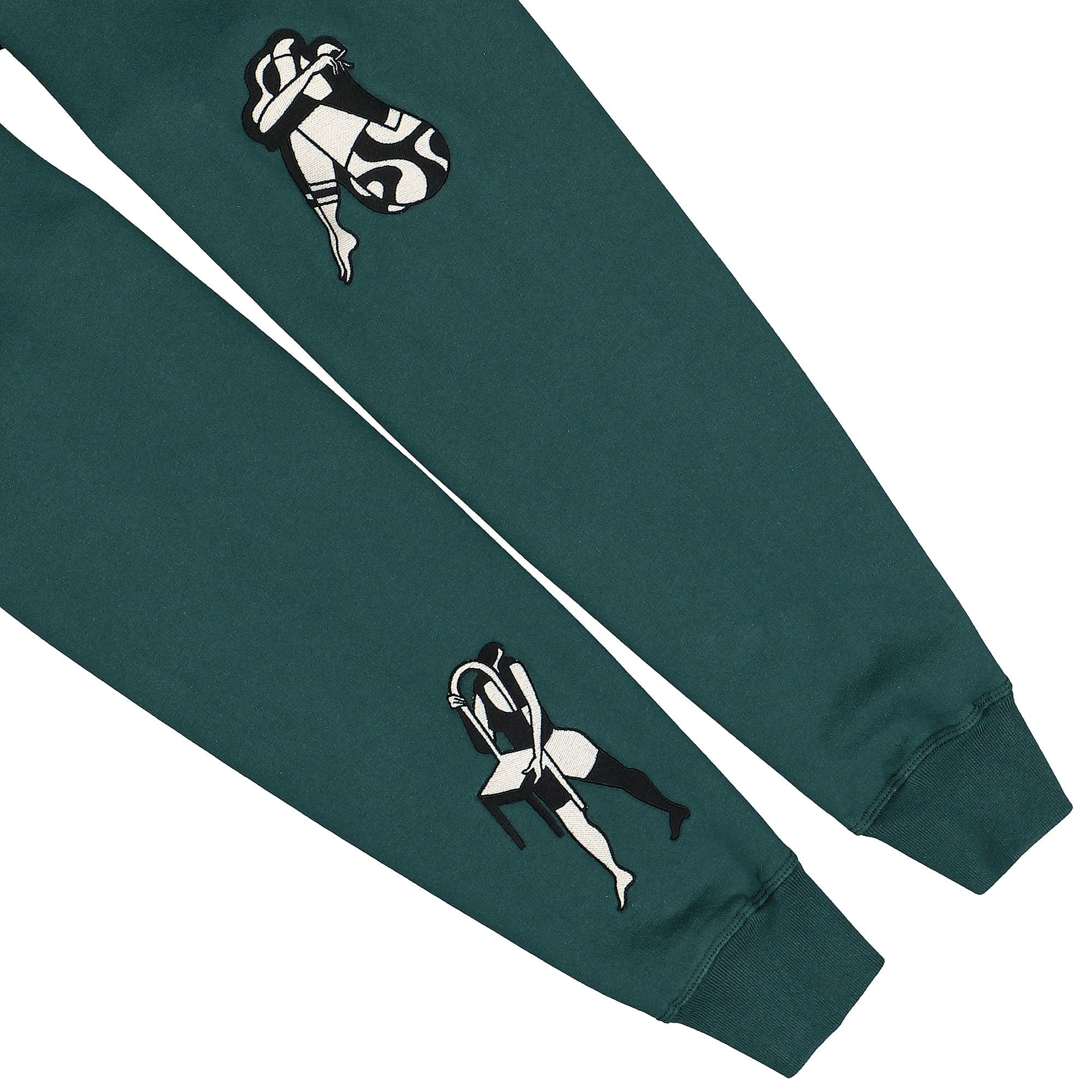 Parra Life Experience Half Zip Sweatshirt Pine Green Sweatshirts Detail view 1 | Overkill