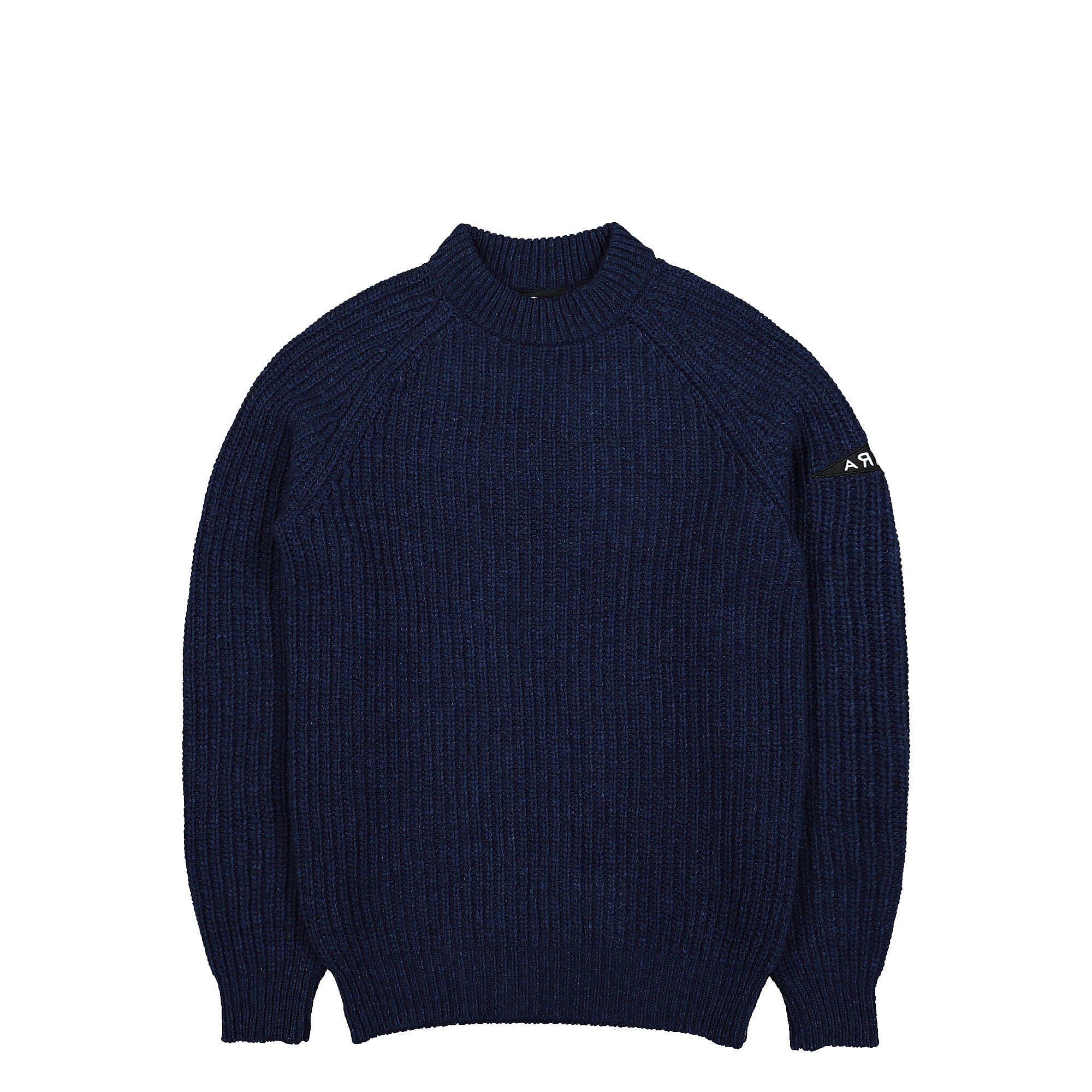 Parra Mirrored Flag Logo Knitted Pullover Blue Sweatshirts 48431 | Overkill