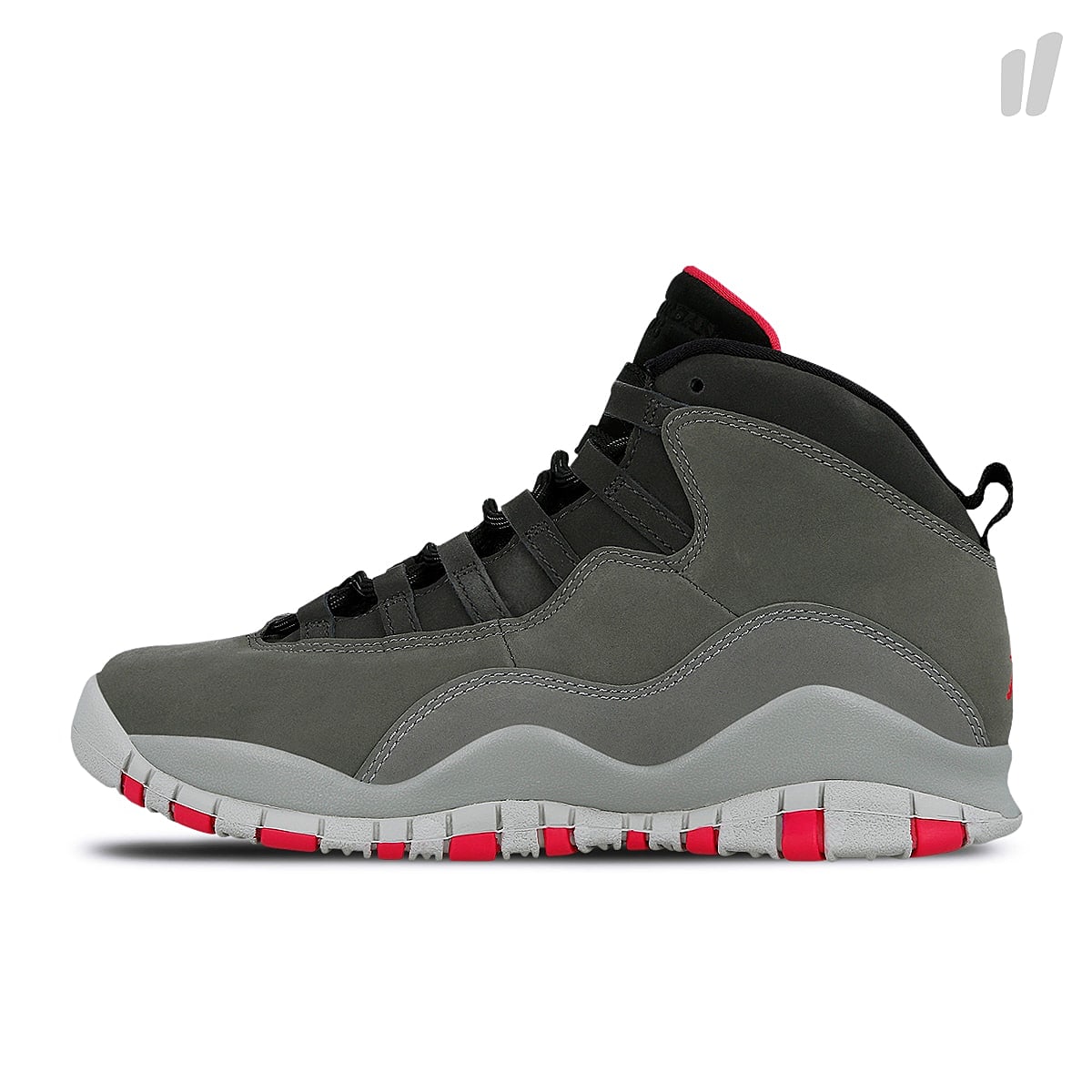 Jordan Air Jordan 10 Retro GS Dark Smoke Grey / Rush Pink - Iron Grey Mid Top Sneakers 487211 006 | Overkill