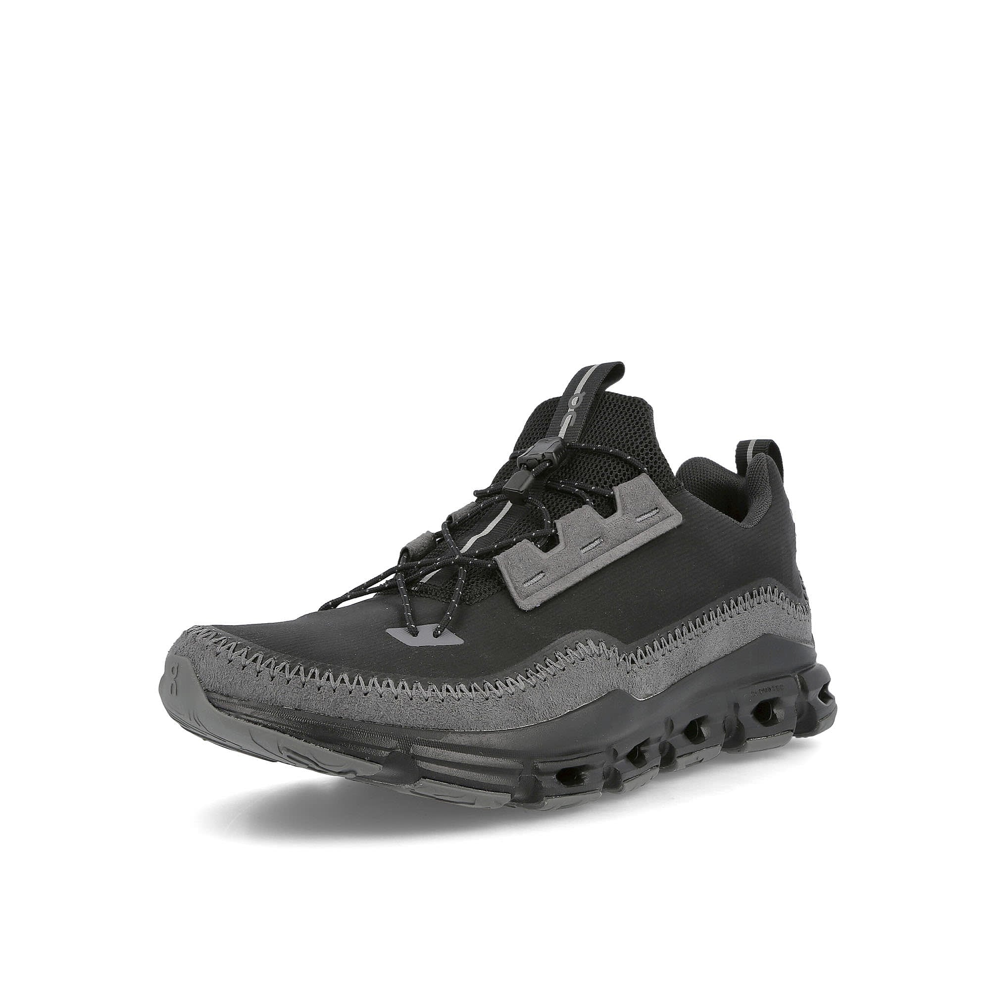 On wmns cloudaway Black / Rock Sneakers Close Up | Overkill