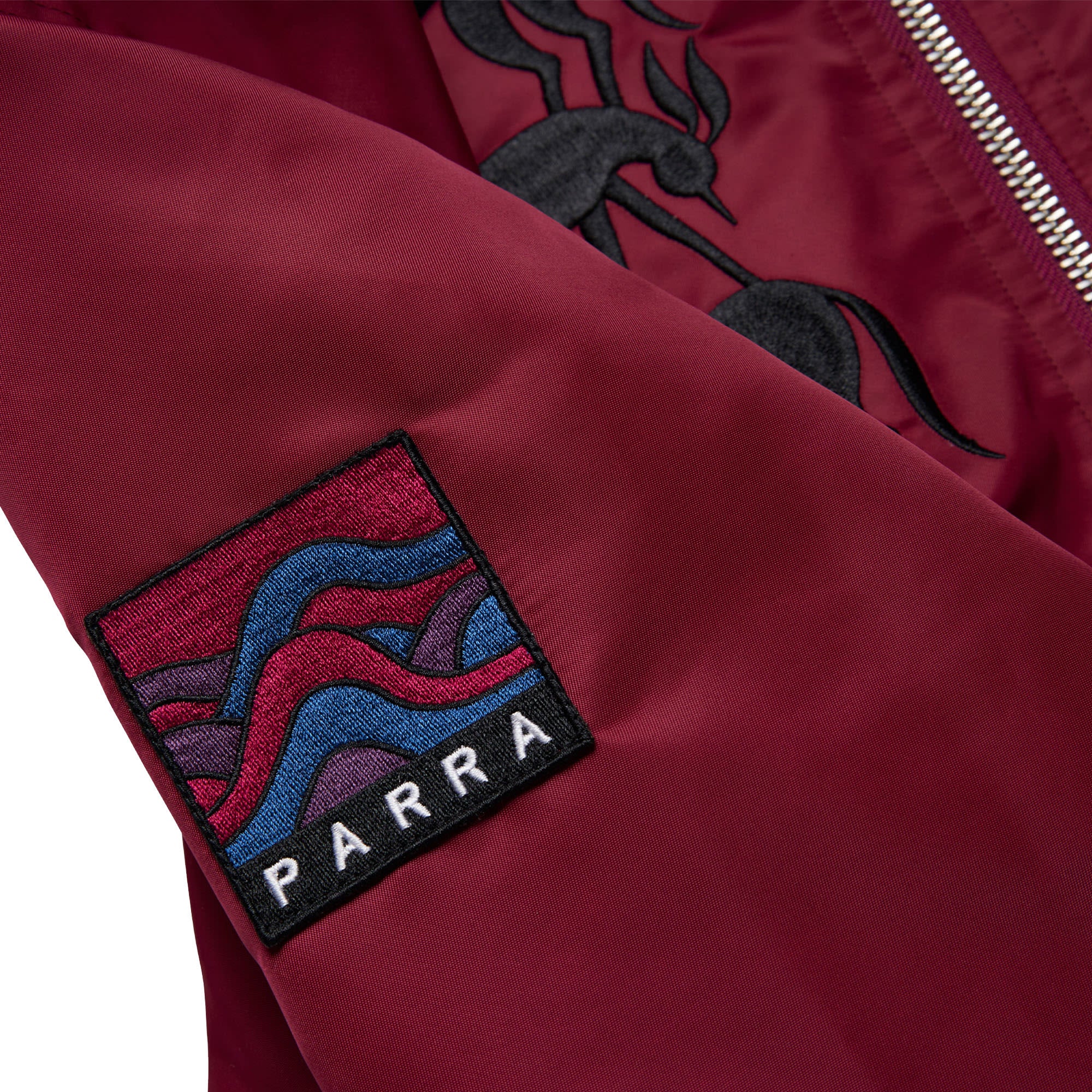 Parra Stacked Pets Varsity Jacket Deep Red Bomber & Varsity Jackets Detail view 1 | Overkill