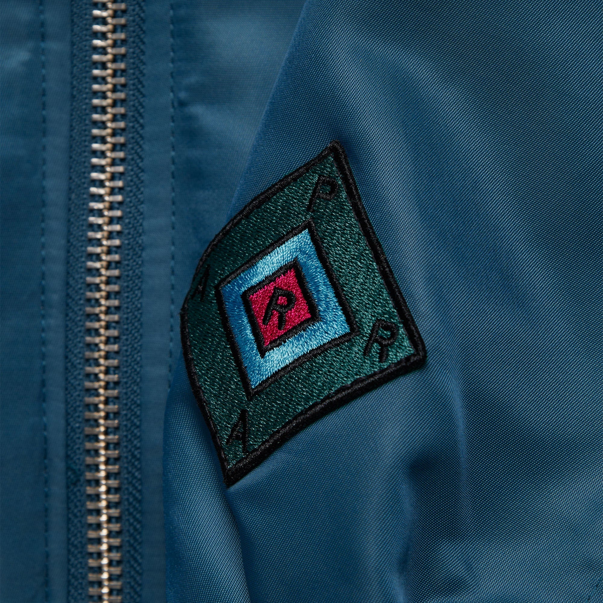Parra Stacked Pets Varsity Jacket Teal Bomber & Varsity Jackets Detail view 2 | Overkill