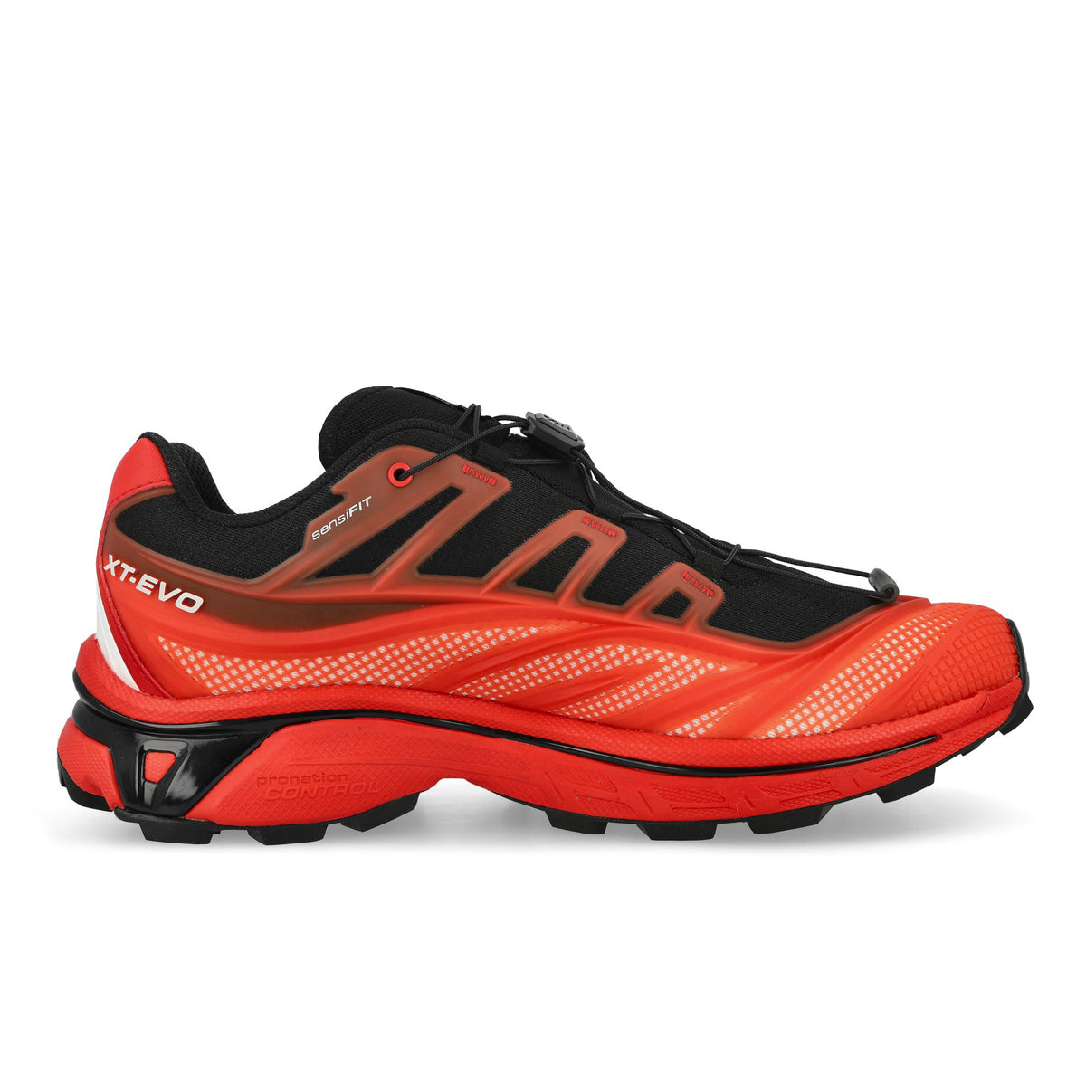 Salomon XT-Evo Black / Fiery Red / White Low Top Sneakers 491779 Silhouette | Overkill