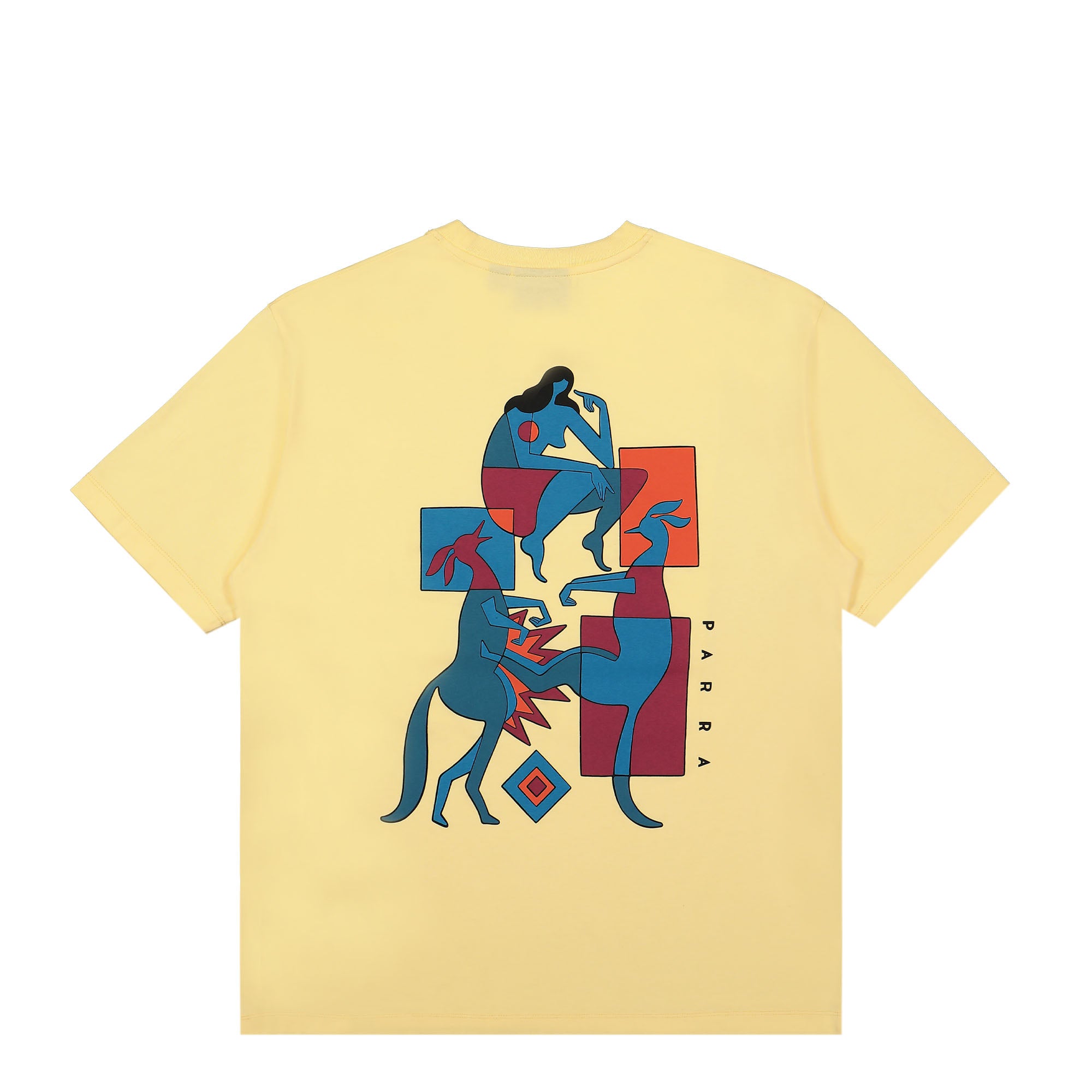 Parra Down Under T-Shirt Cream T-Shirts Close-up | Overkill