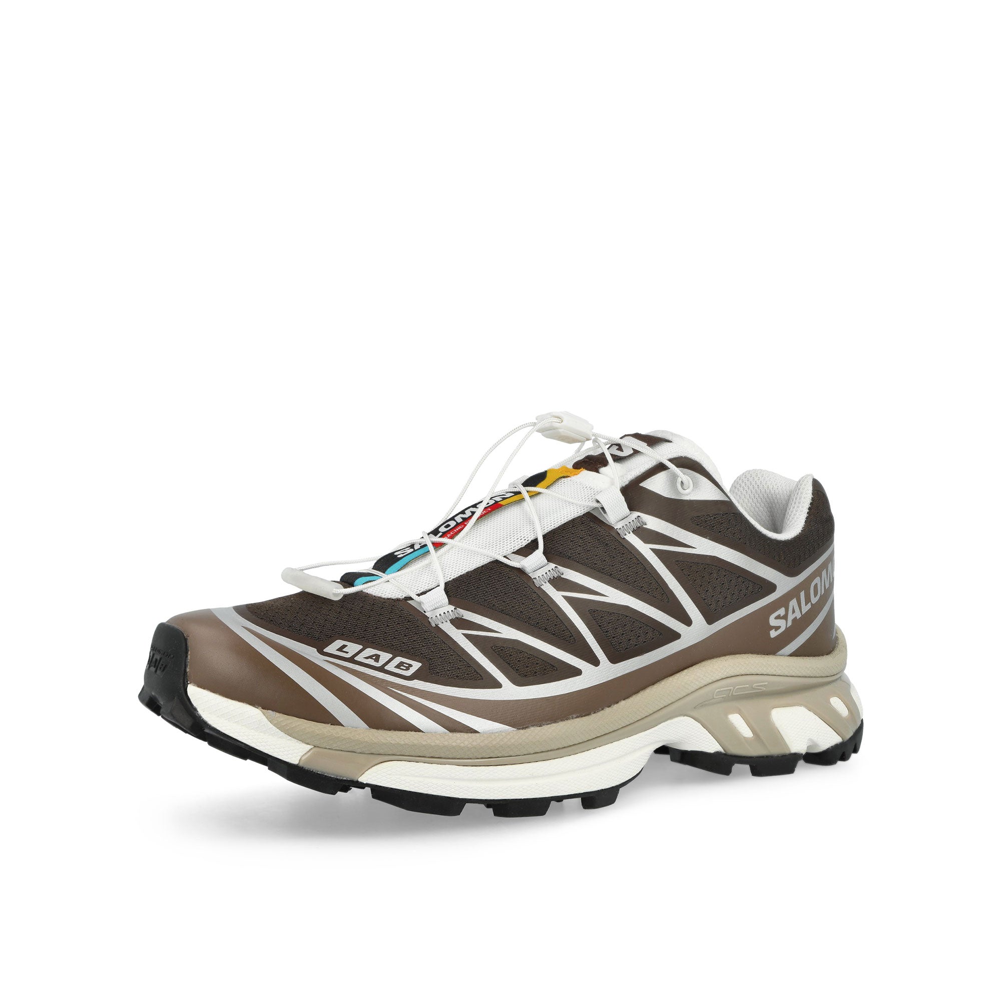 Salomon XT-6 Earth Brown / Walnut / Footwear Silver Low Top Sneakers 492099 Close-up | Overkill
