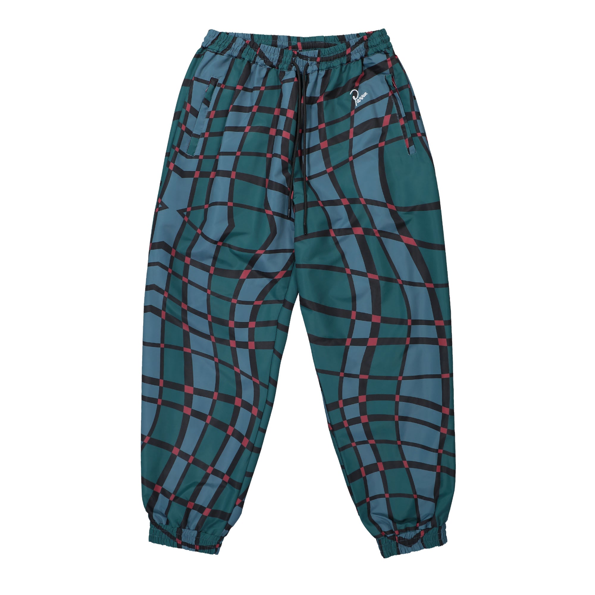 Parra Squared Waves Pattern Track Pants Multi Check Sweat & Track Pants 49325 | Overkill